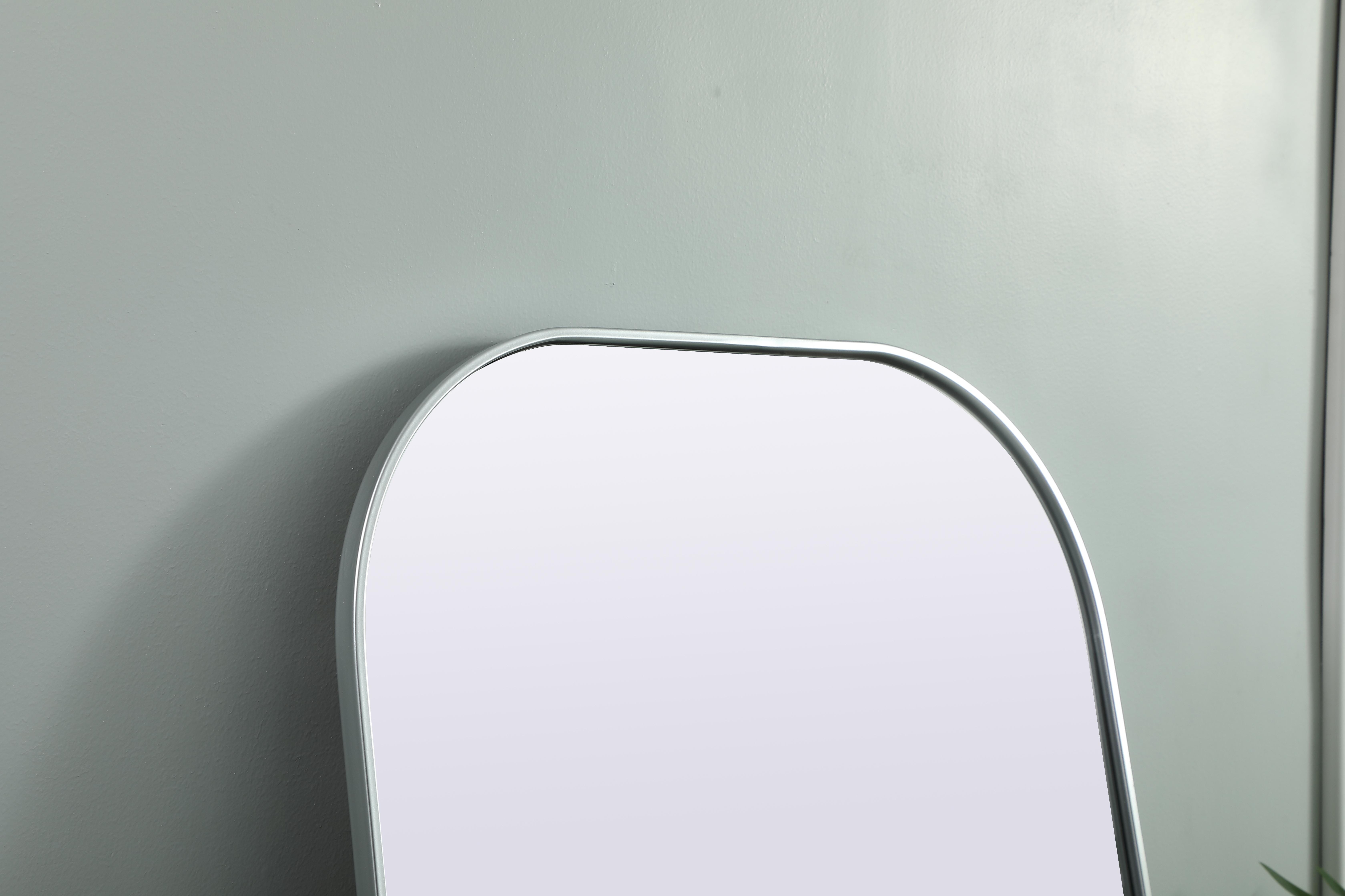 Blaire Full Length Mirror in Silver - Image 4