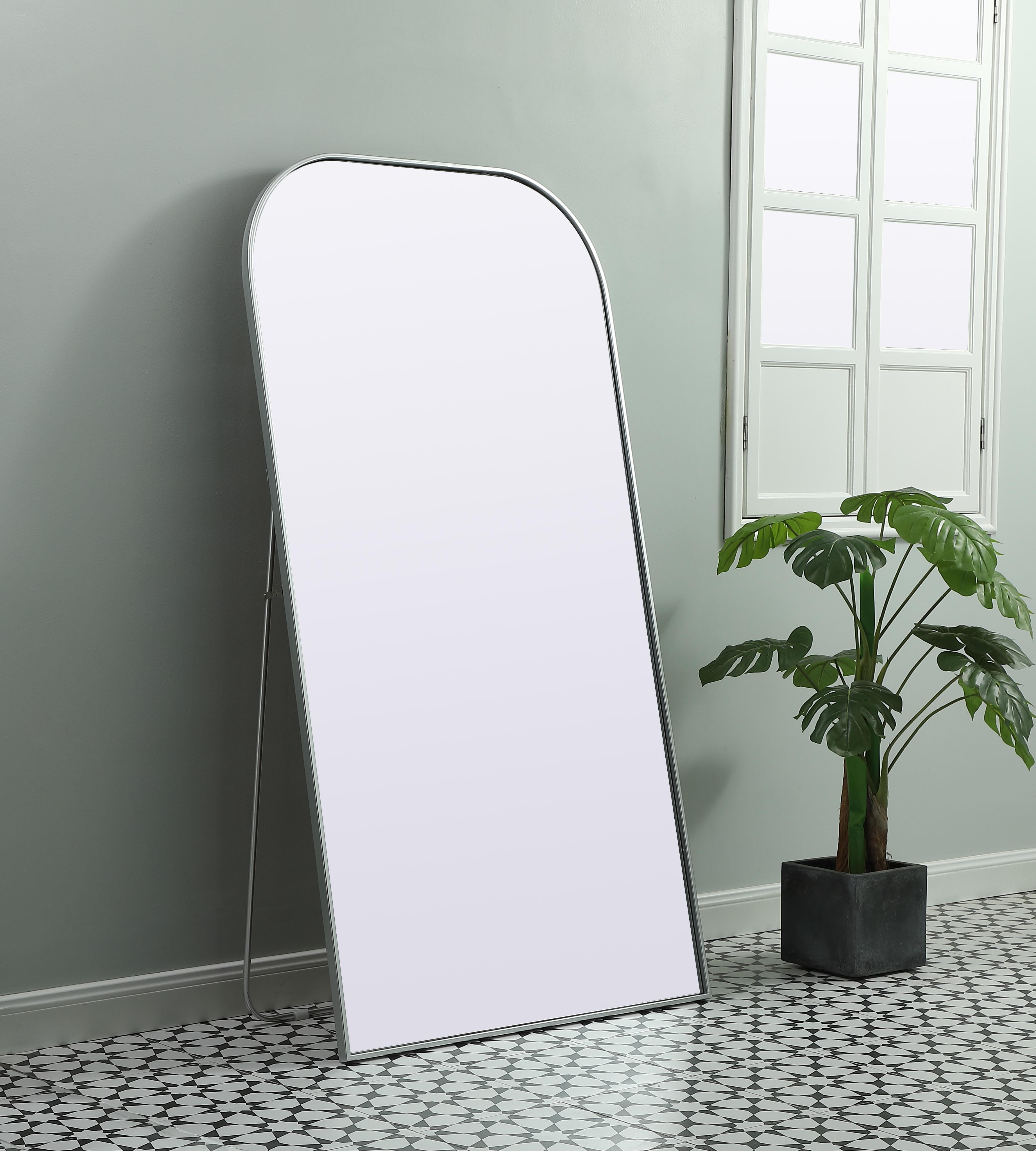 Blaire Full Length Mirror in Silver - Image 3