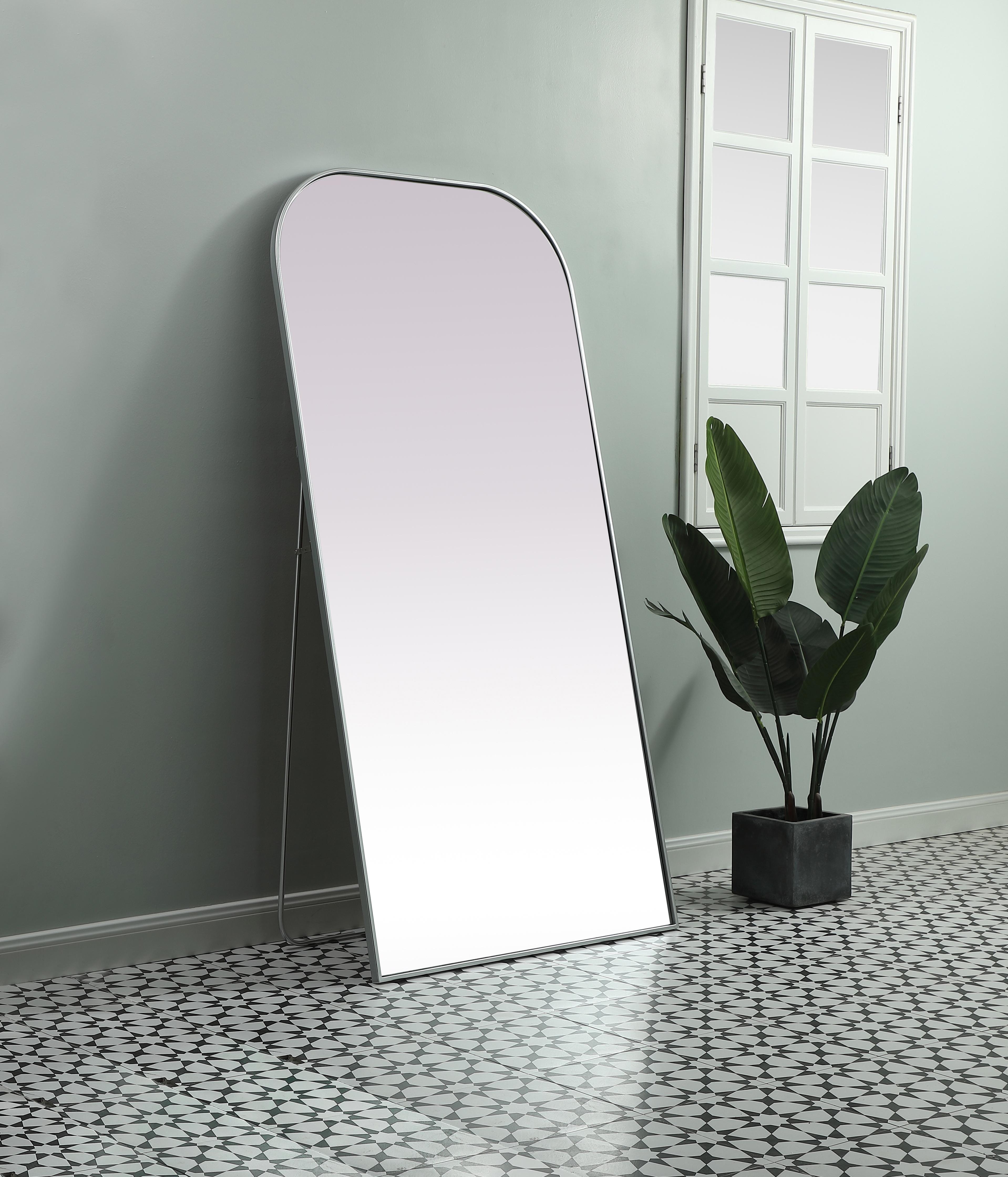 Blaire Full Length Mirror in Silver - Image 3