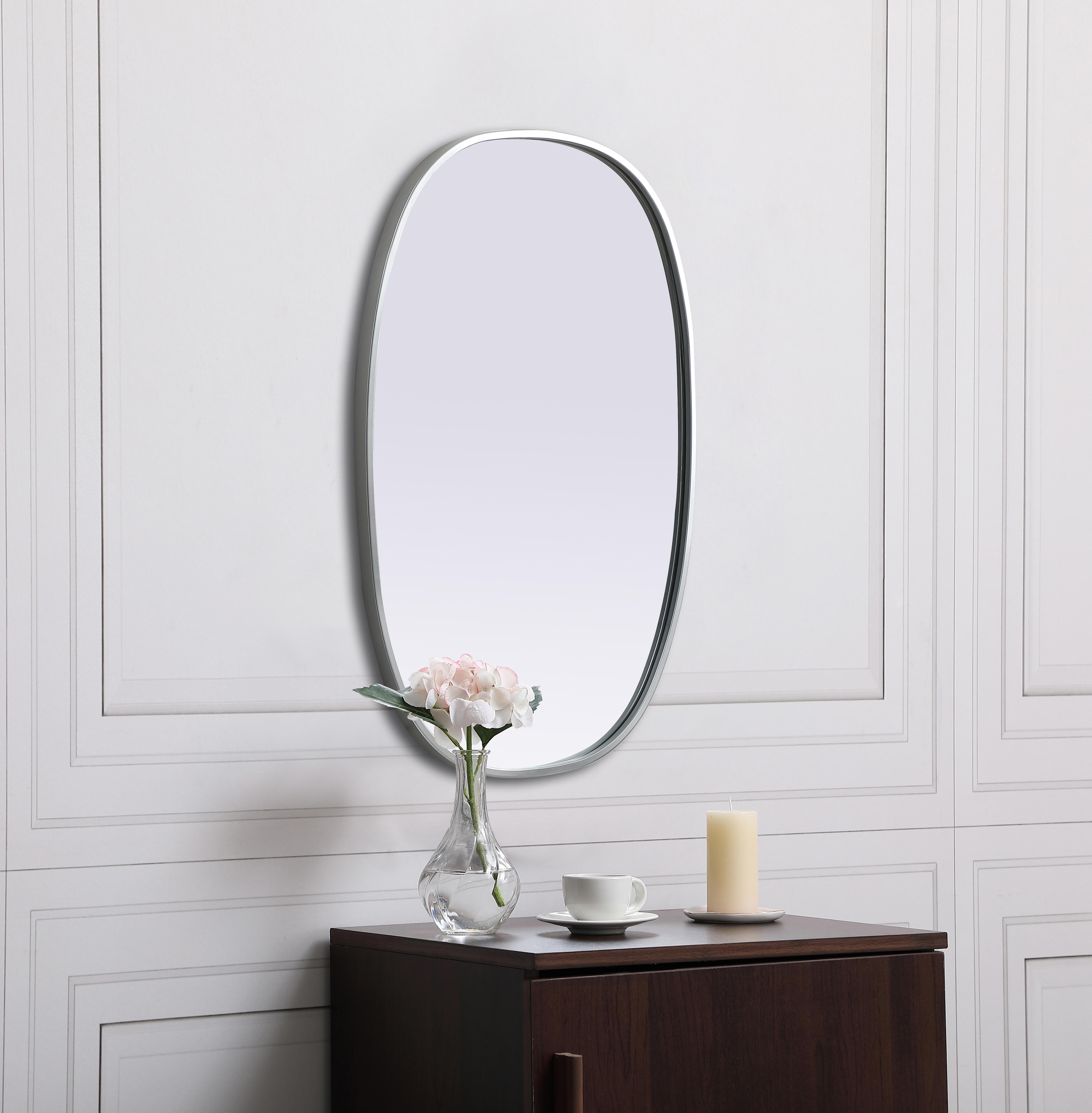 Brynn Rounded Corner Mirror in Silver - Image 5