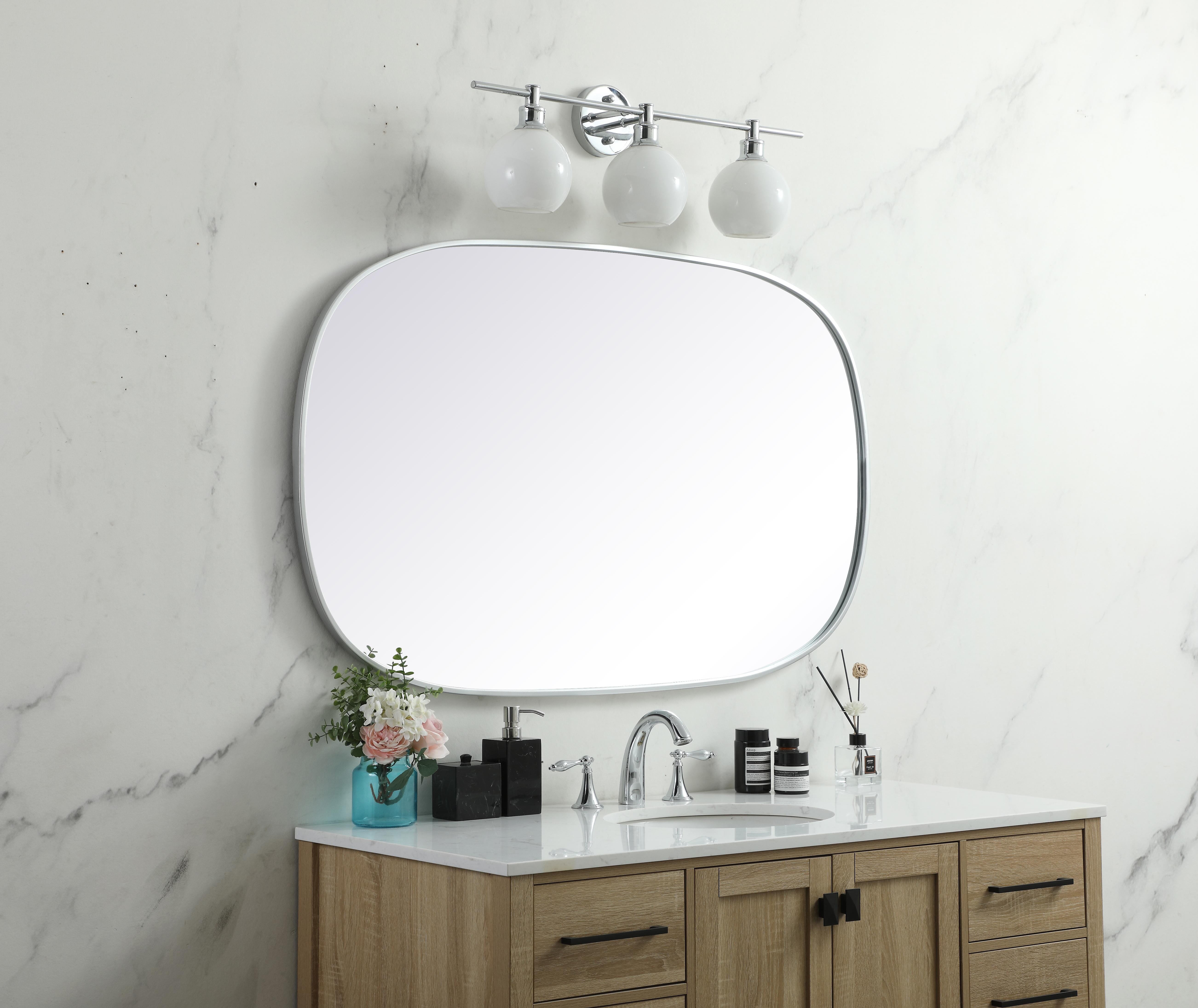 Brynn Silver Metal Frame Mirror - 30" x 48" - Image 3