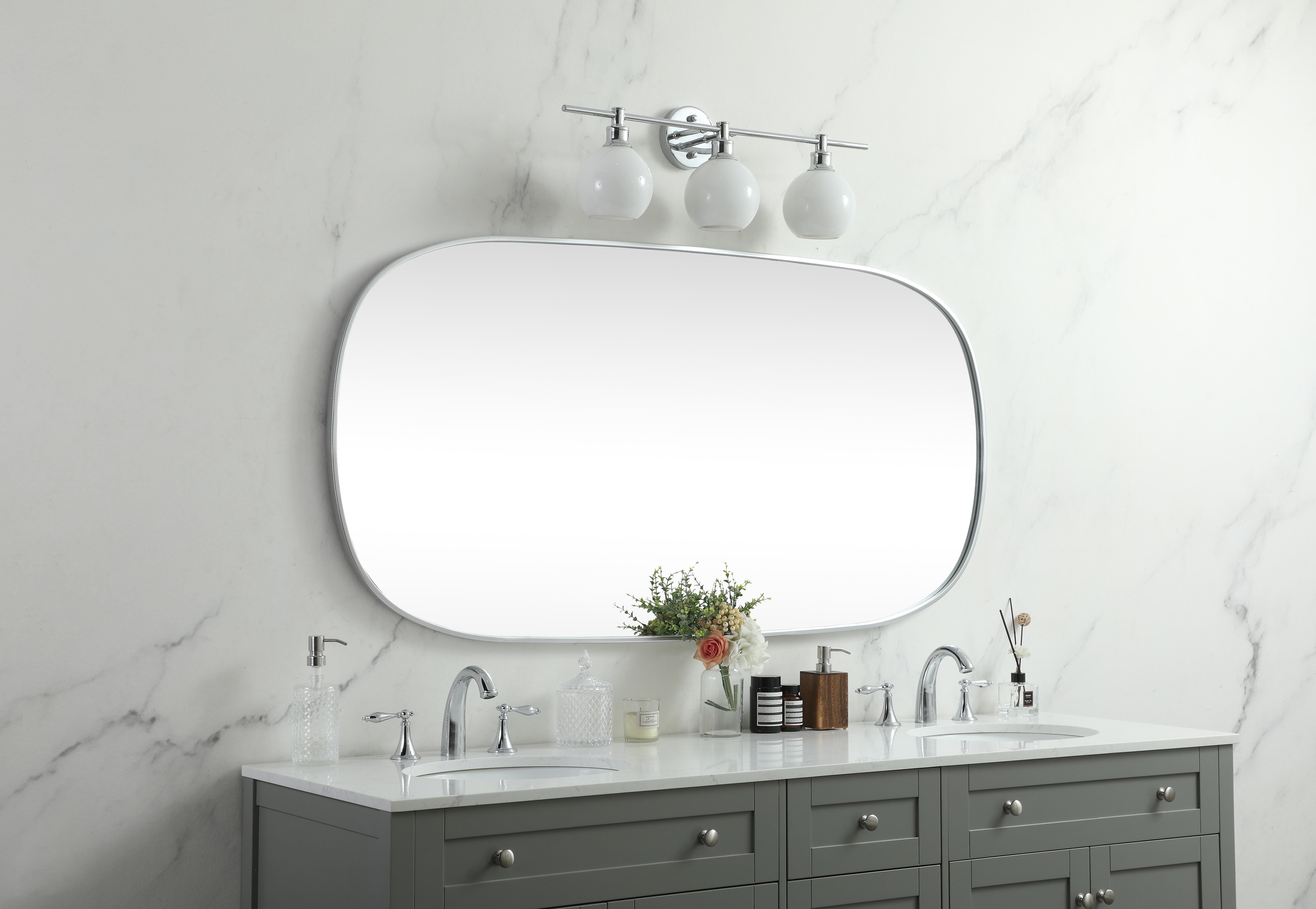 Brynn Silver Metal Frame Mirror - 30" x 60" - Image 3