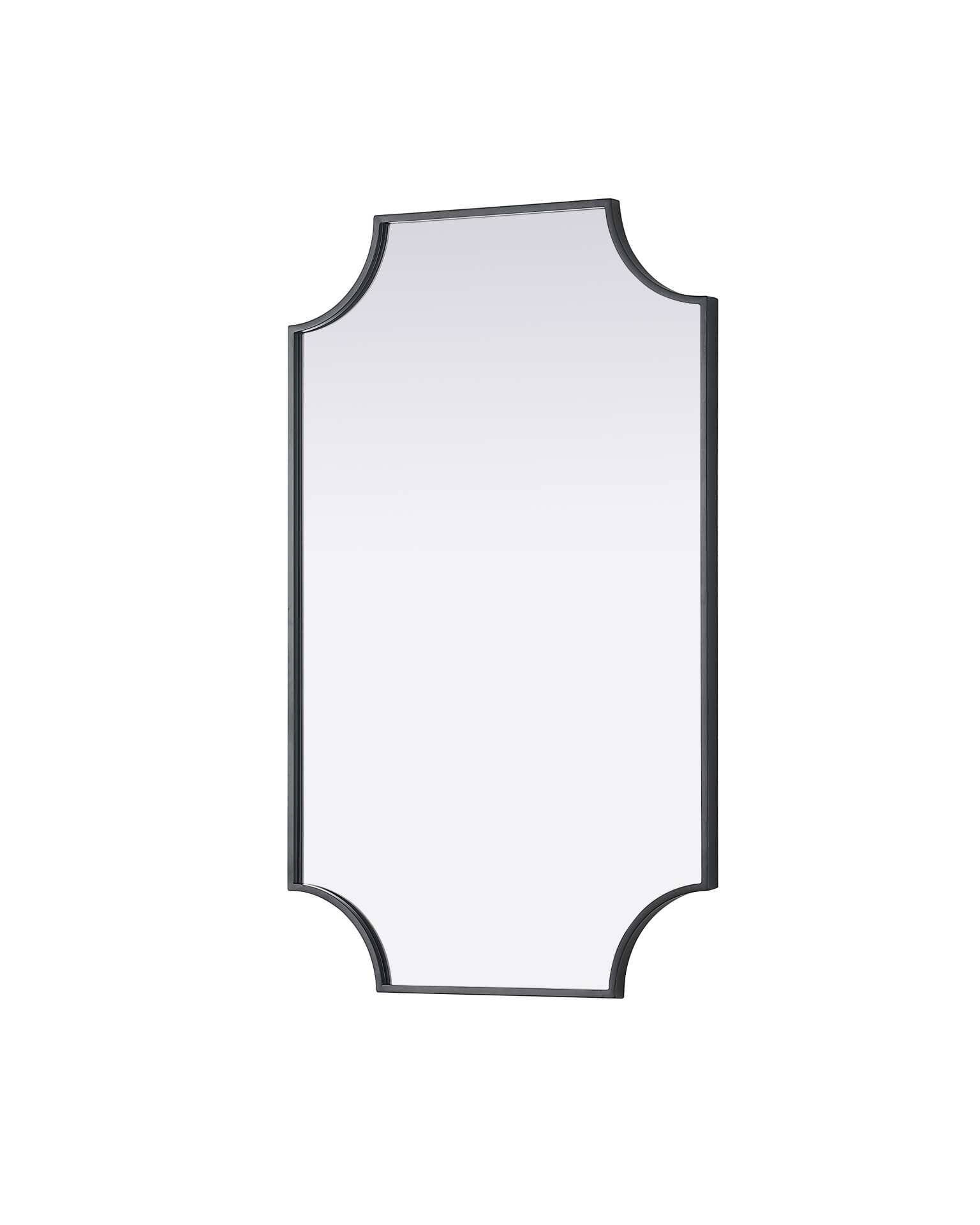 Specification Sheet
Dimensions
Width: 22"
Height: 36"
Depth: 0.4"
Specifications
Assembly Required: No
Distressed Finish: No
Finish (Color): Black
Mirror Material: Iron
Frameless: no
Hardware Finish: Black
Harware Material: Iron
Mirror Frame Shape: irregular
Mirror Hanging Orientation: Horizontal and vertical
Mirror Mounting: Metal Inset hanger
Product Shape: Rectangle
Product Type: Decorative Mirrors
Product Warranty: 1 year limited
19
Wire Included: No
Shipment type: Small Parcel - alternate view