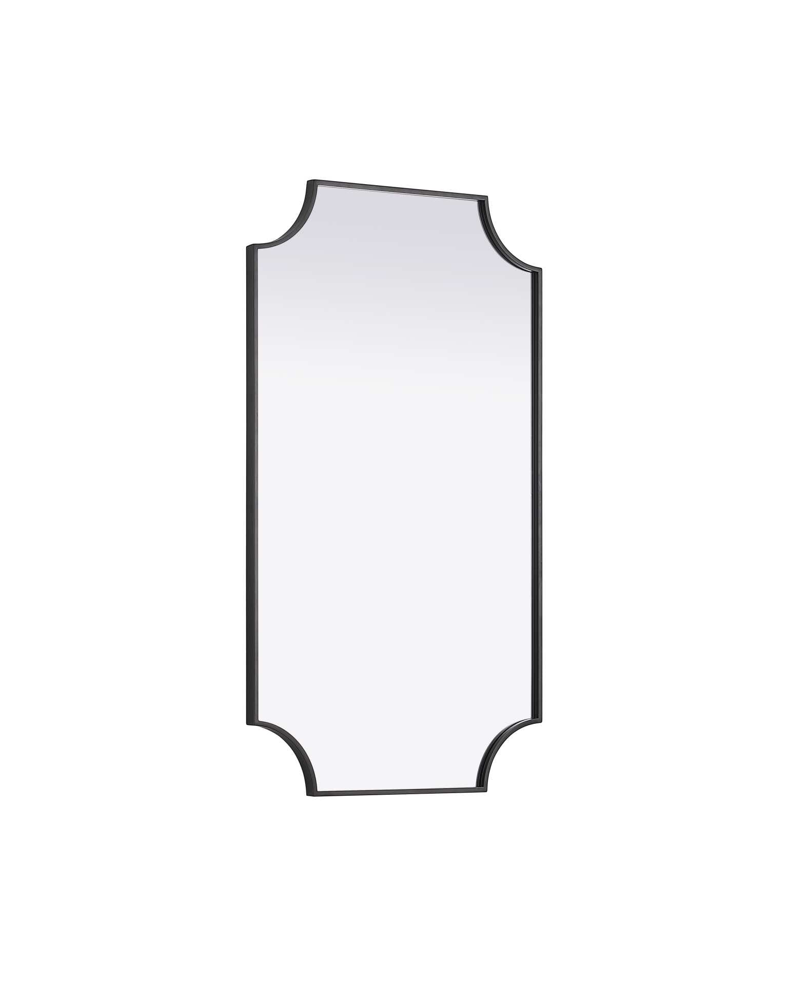 Specification Sheet
Dimensions
Width: 24"
Height: 42"
Depth: 0.4"
Specifications
Assembly Required: No
Distressed Finish: No
Finish (Color): Black
Mirror Material: Iron
Frameless: no
Hardware Finish: Black
Harware Material: Iron
Mirror Frame Shape: irregular
Mirror Hanging Orientation: Horizontal and vertical
Mirror Mounting: Metal Inset hanger
Product Shape: Rectangle
Product Type: Decorative Mirrors
Product Warranty: 1 year limited
23
Wire Included: No
Shipment type: Small Parcel - alternate view