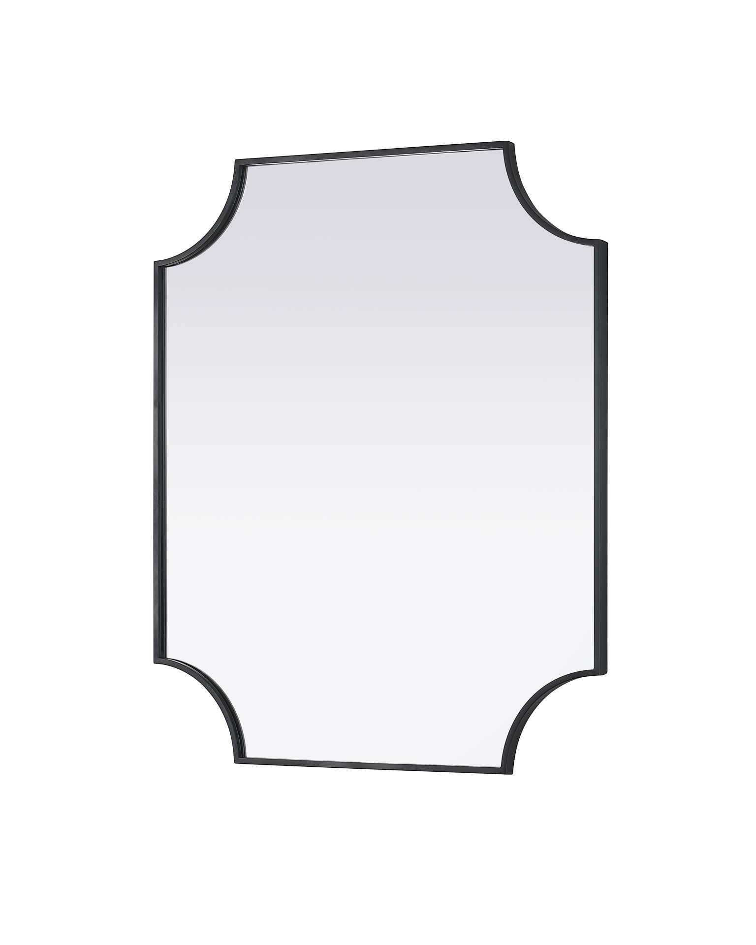 Specification Sheet
Dimensions
Width: 30"
Height: 36"
Depth: 0.4"
Specifications
Assembly Required: No
Distressed Finish: No
Finish (Color): Black
Mirror Material: Iron
Frameless: no
Hardware Finish: Black
Harware Material: Iron
Mirror Frame Shape: irregular
Mirror Hanging Orientation: Horizontal and vertical
Mirror Mounting: Metal Inset hanger
Product Shape: Rectangle
Product Type: Decorative Mirrors
Product Warranty: 1 year limited
24
Wire Included: No
Shipment type: Small Parcel - alternate view