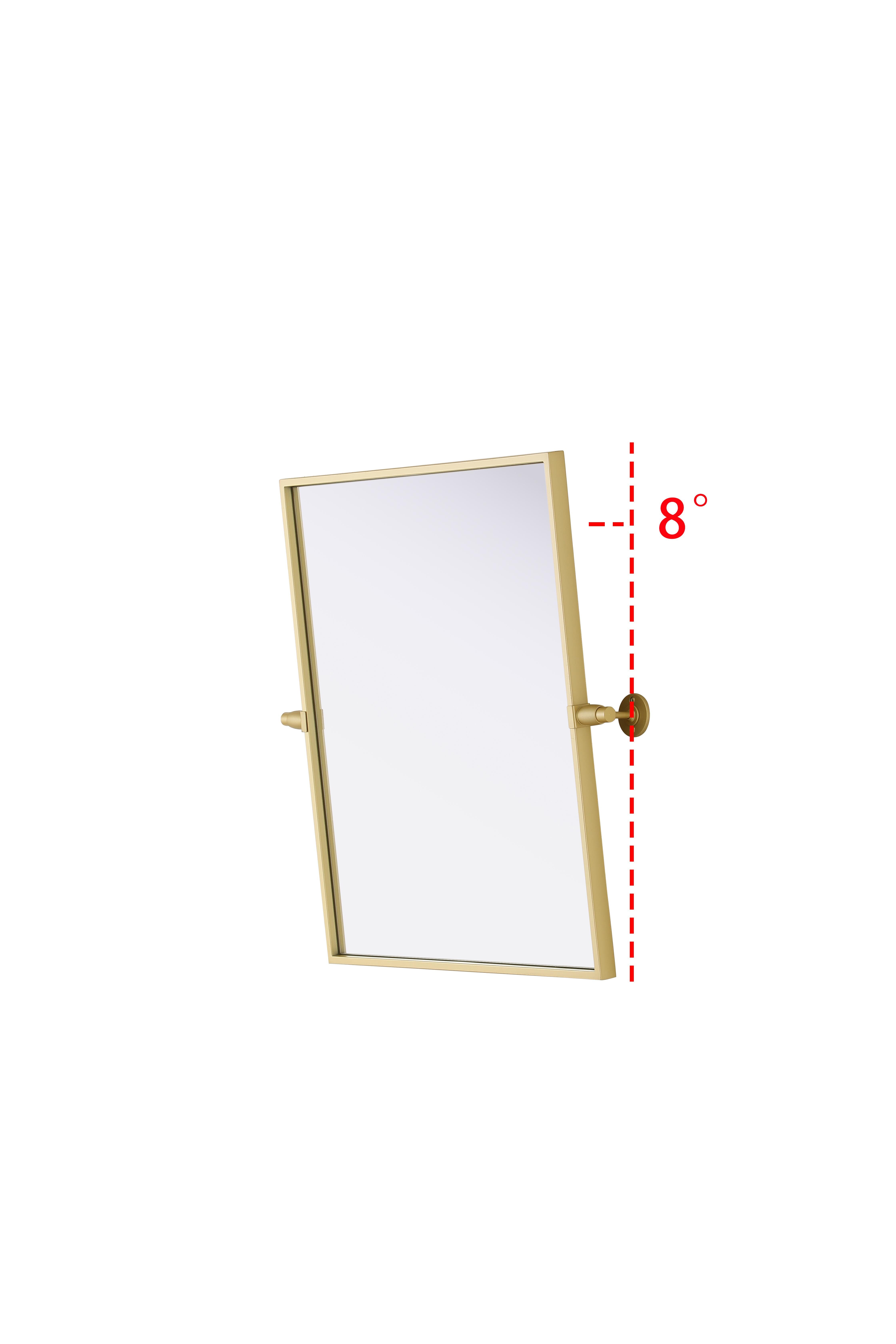 Amoura Pivot Mirror in Brass - Image 5