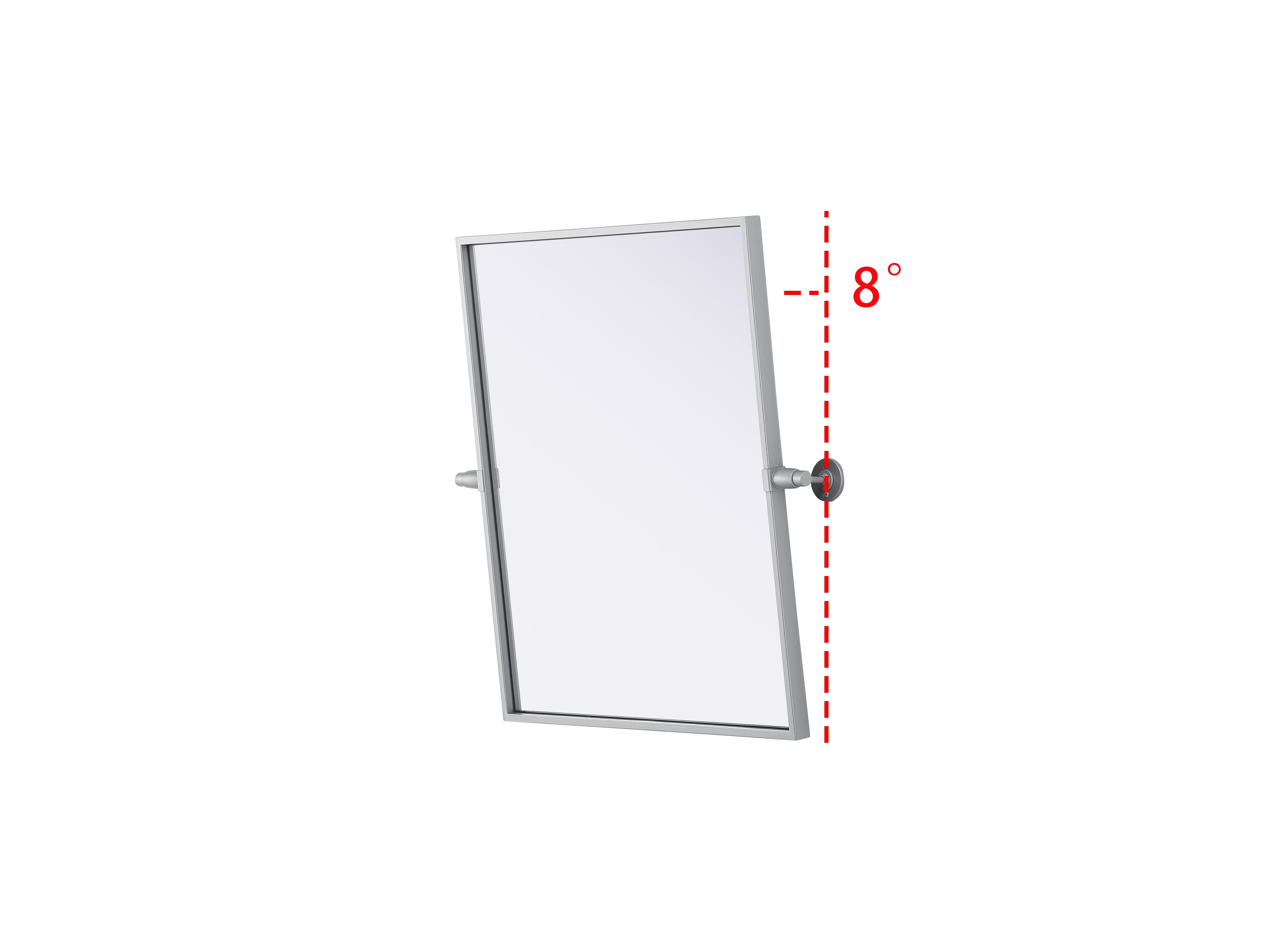 Amoura Pivot Mirror in Silver - Image 5