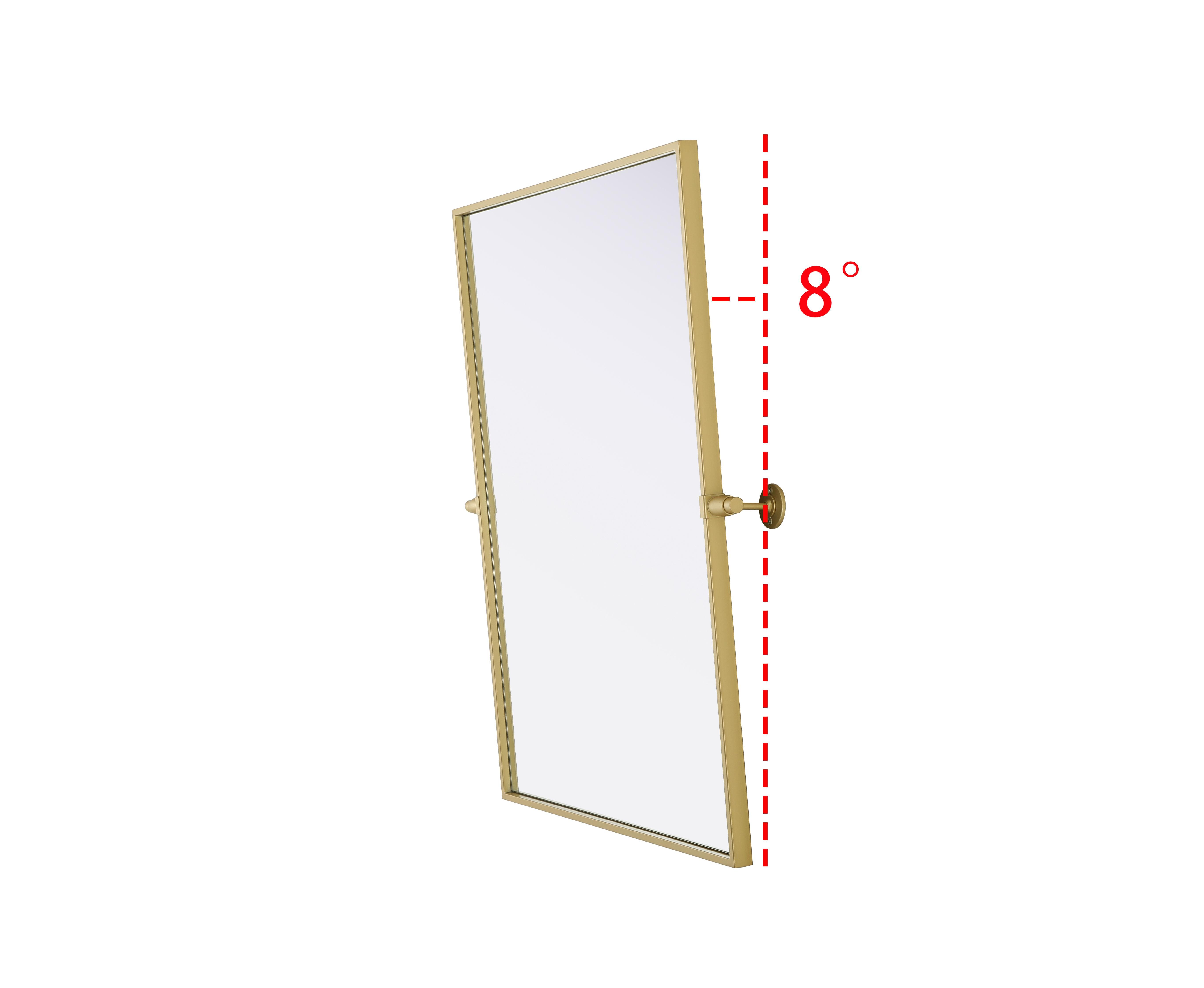 Amoura Pivot Mirror in Brass - Image 5