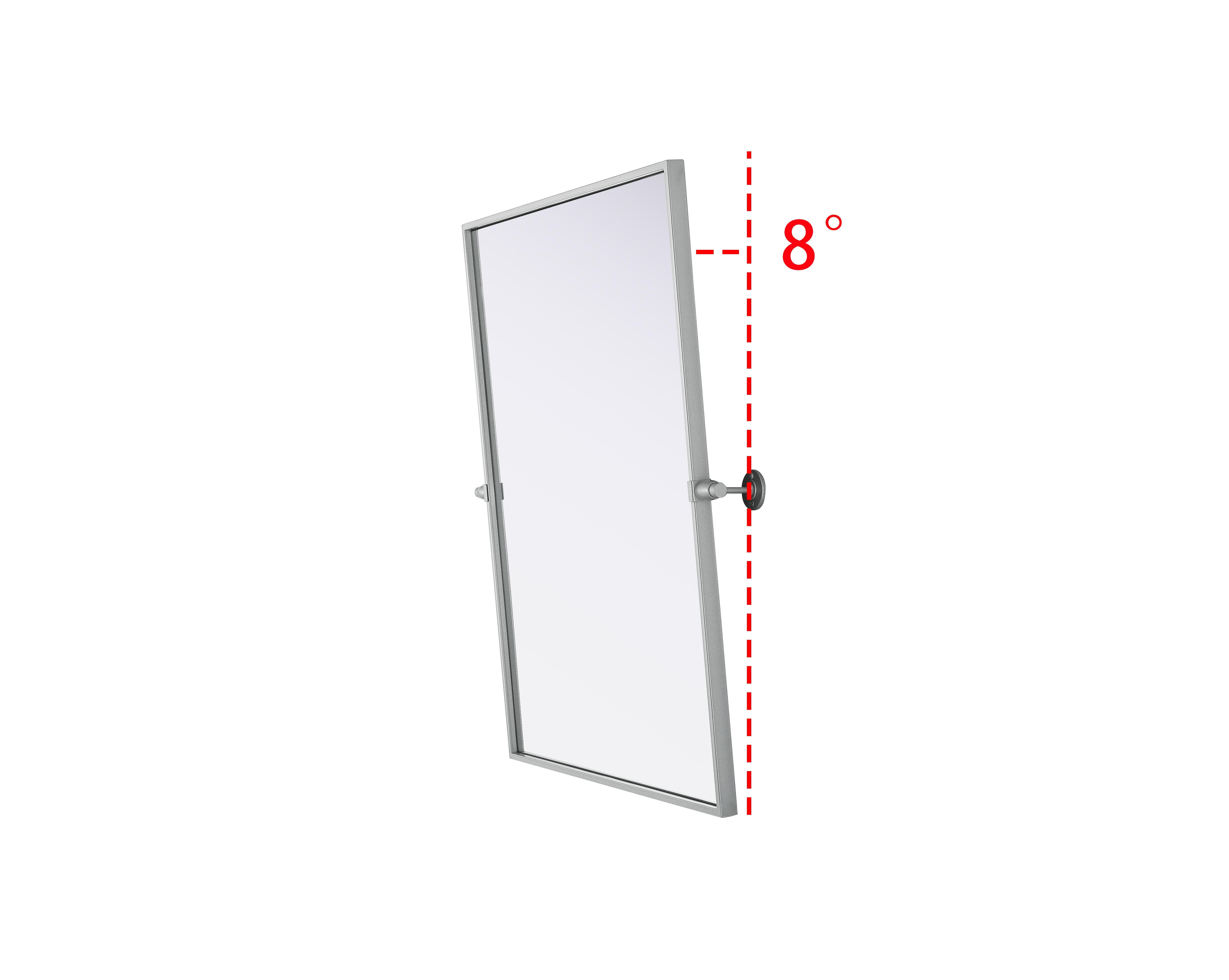 Amoura Pivot Mirror in Silver - Image 5