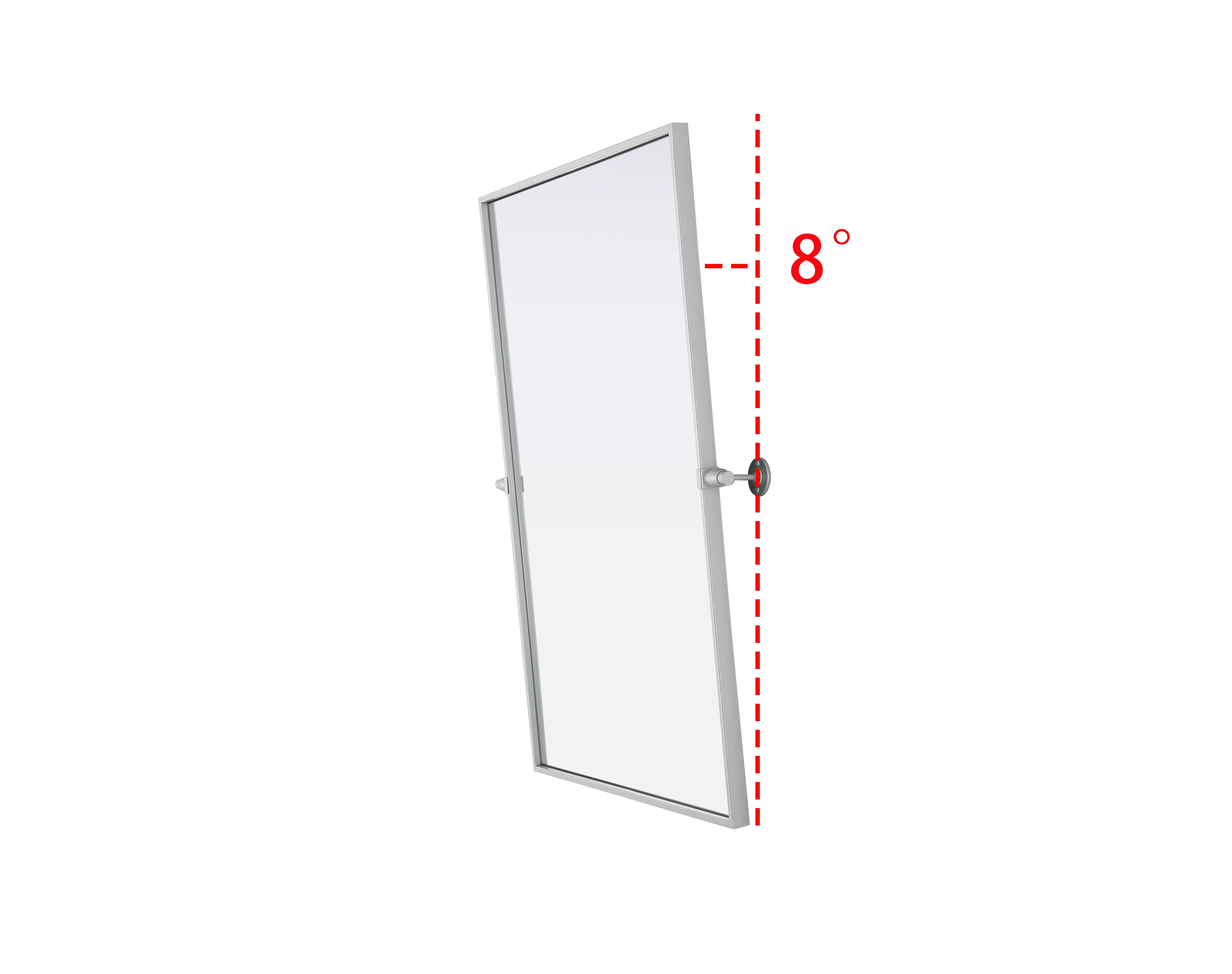Amoura 24" x 36" Pivot Mirror in Silver - Image 5