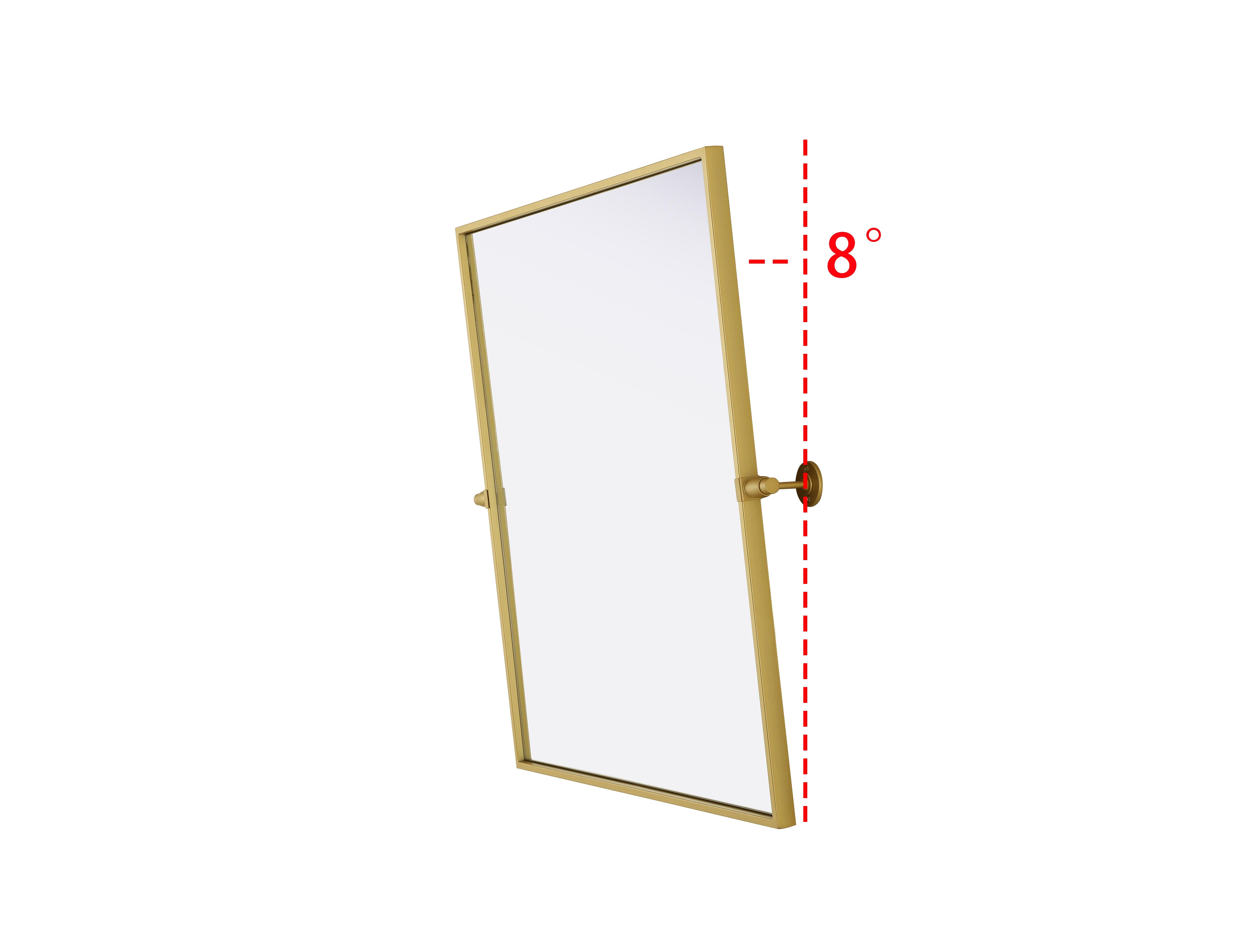 Amoura Pivot Mirror in Brass - Image 5