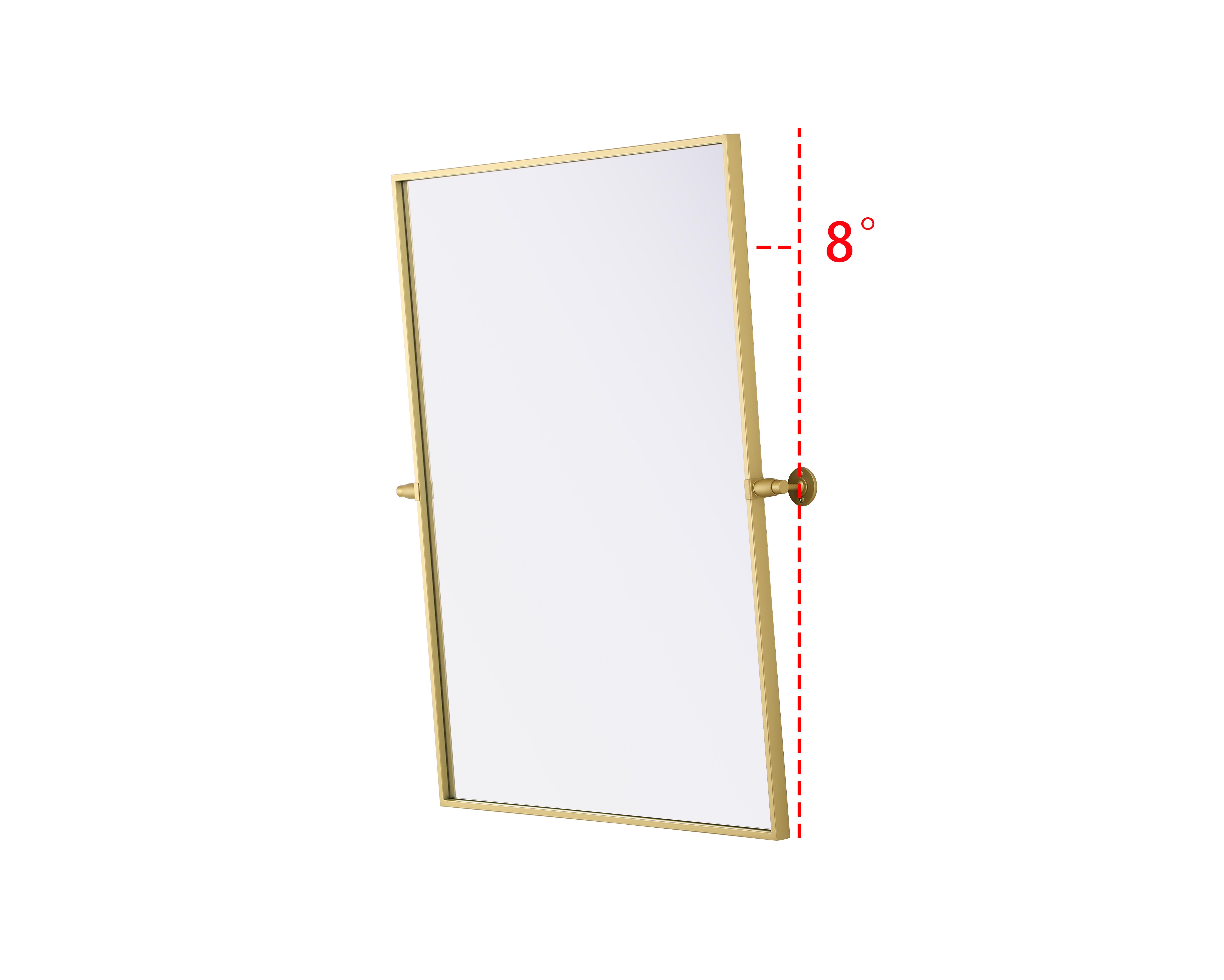 Amoura Pivot Mirror in Brass - Image 5