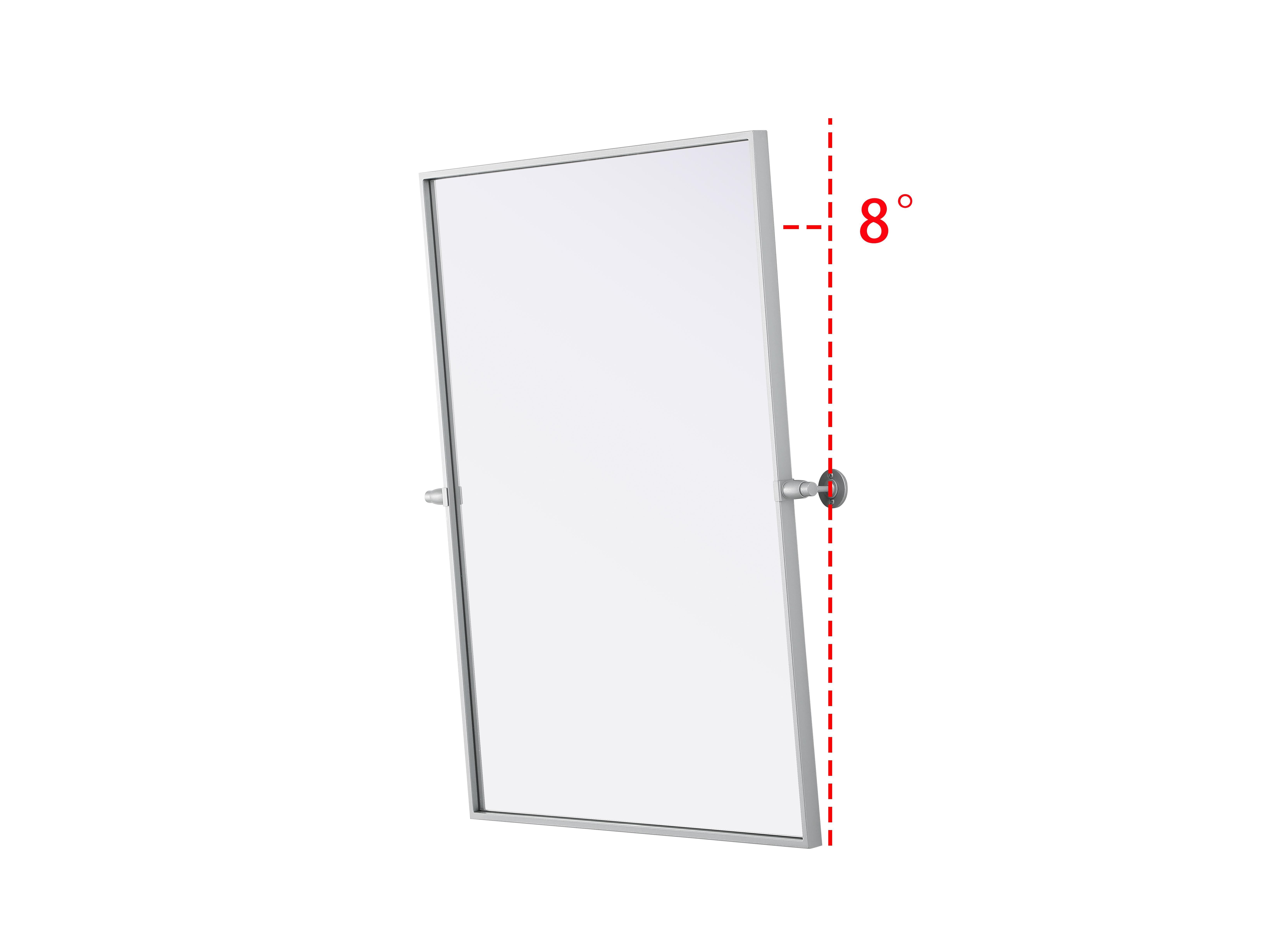 Amoura Pivot Mirror in Silver - Image 5