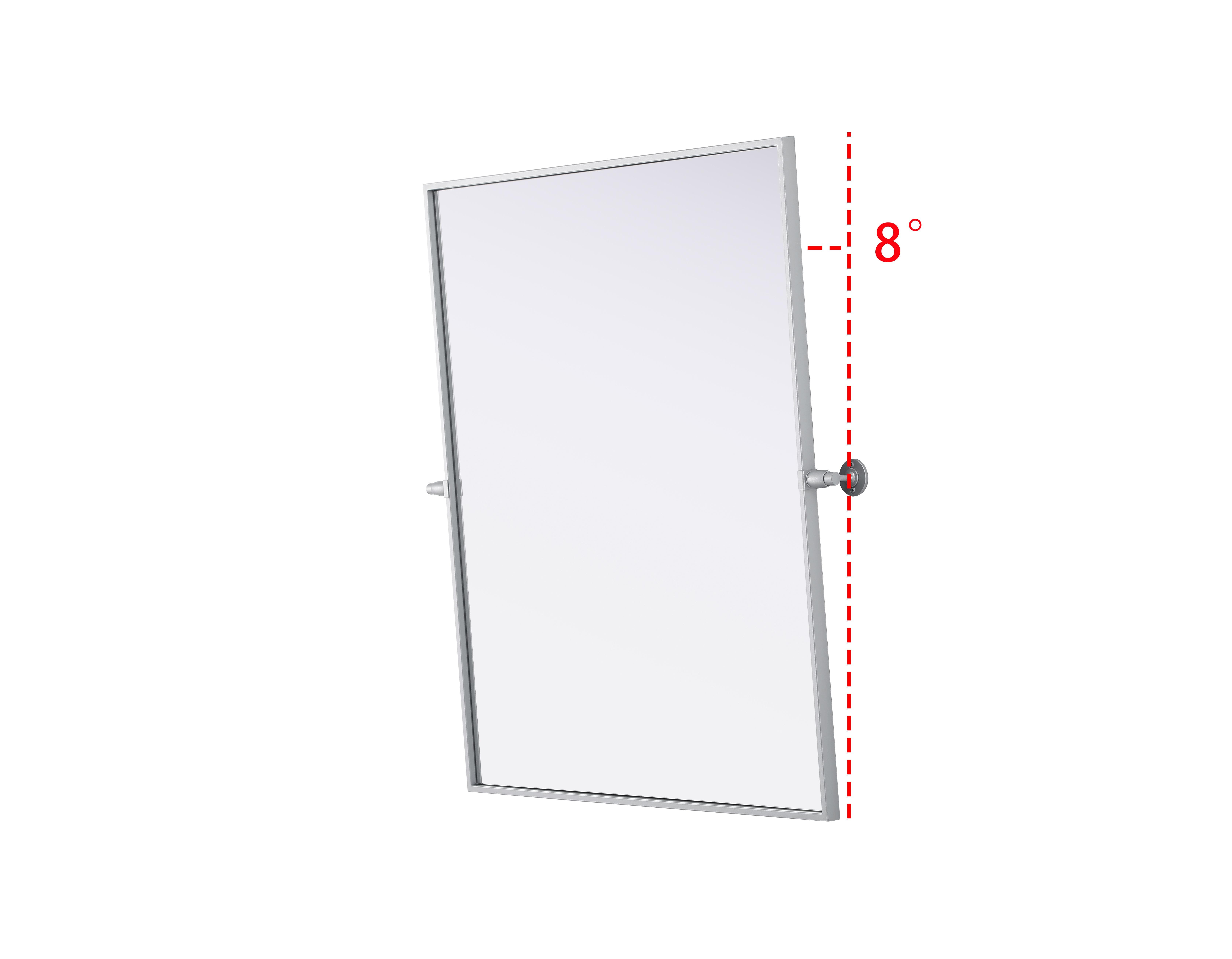 Amoura 30" x 36" Pivot Mirror in Silver - Image 5