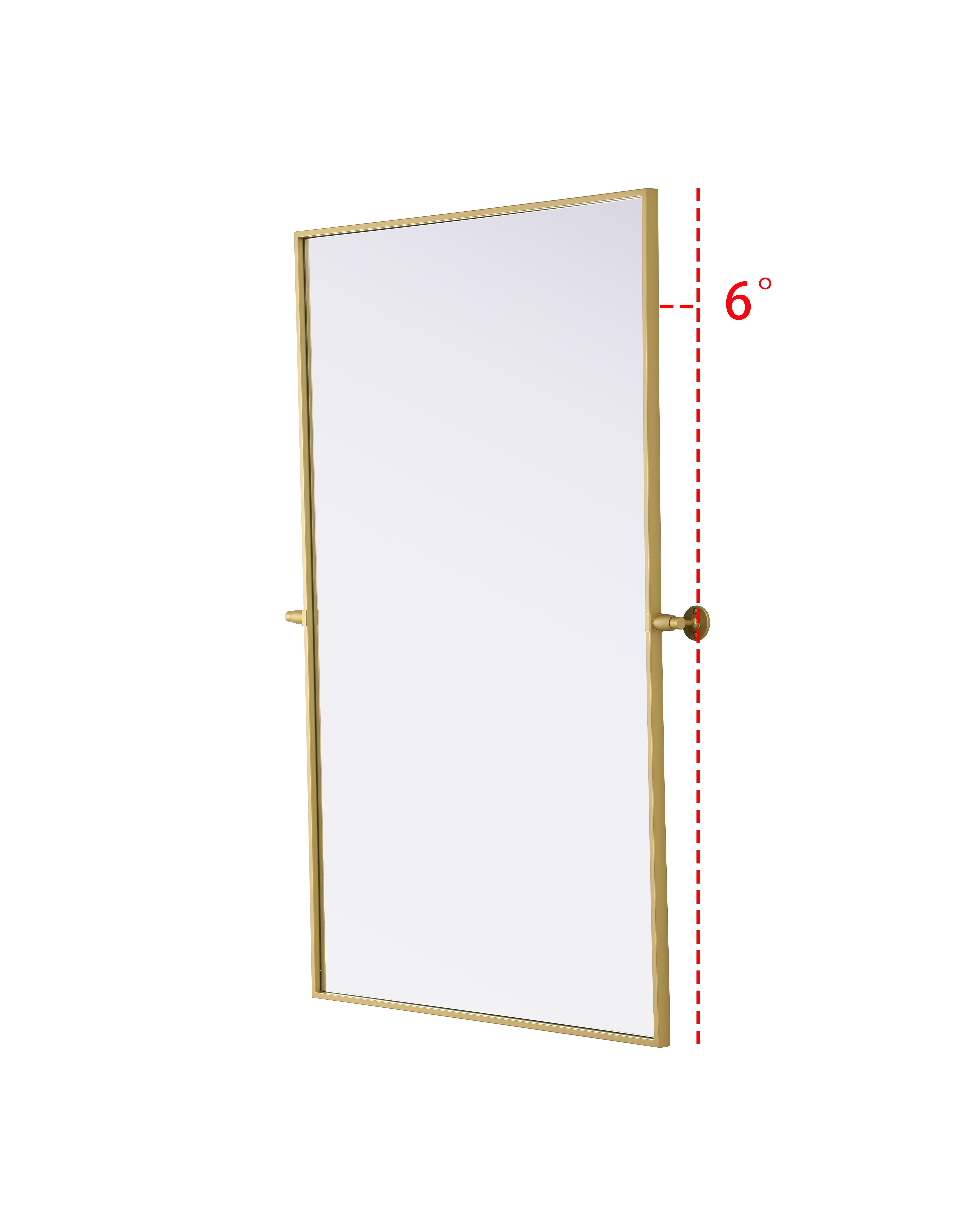 Amoura 48" x 30" Pivot Mirror in Brass - Image 5