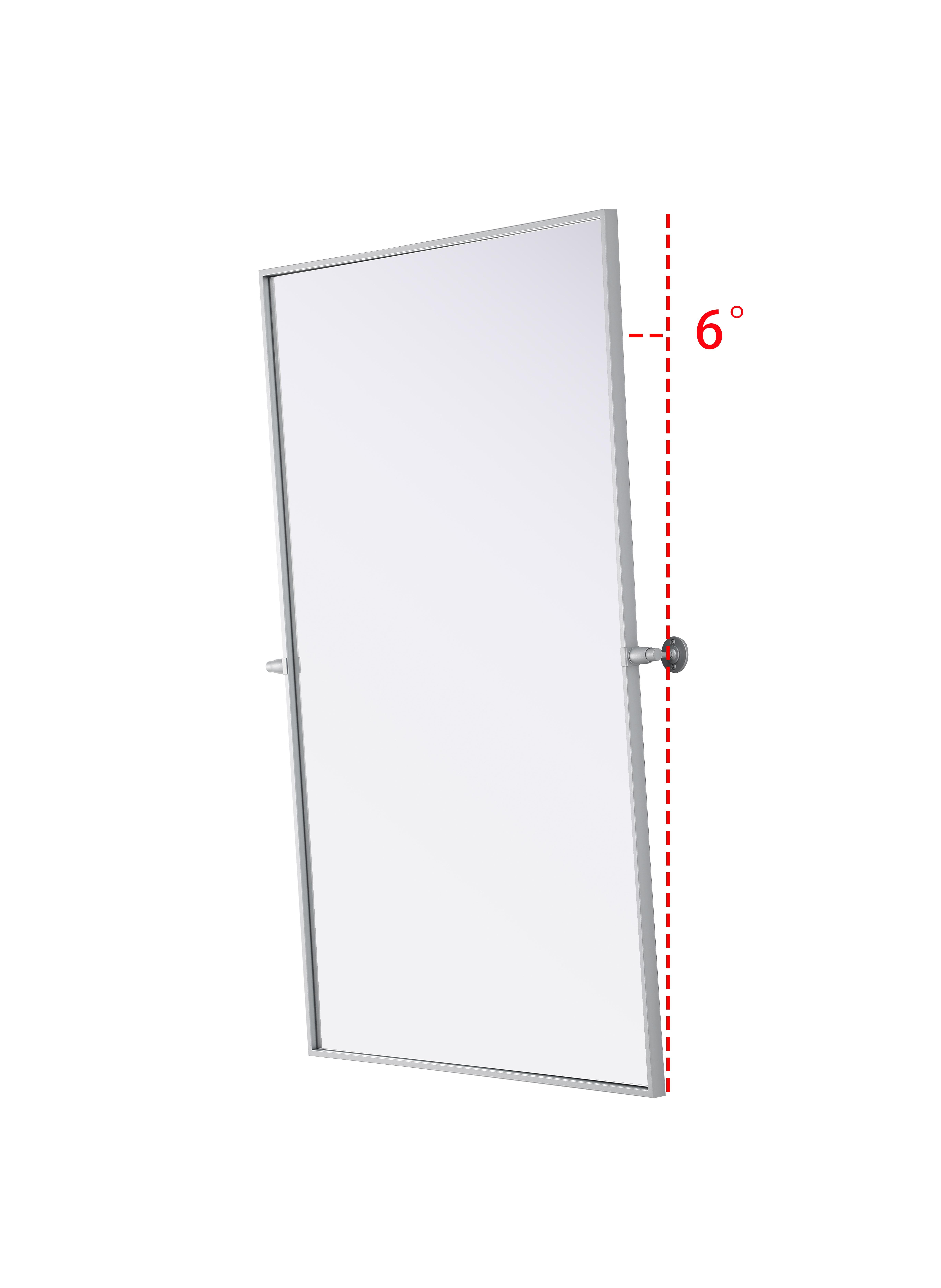 Amoura 48" x 30" Pivot Mirror in Silver - Image 5