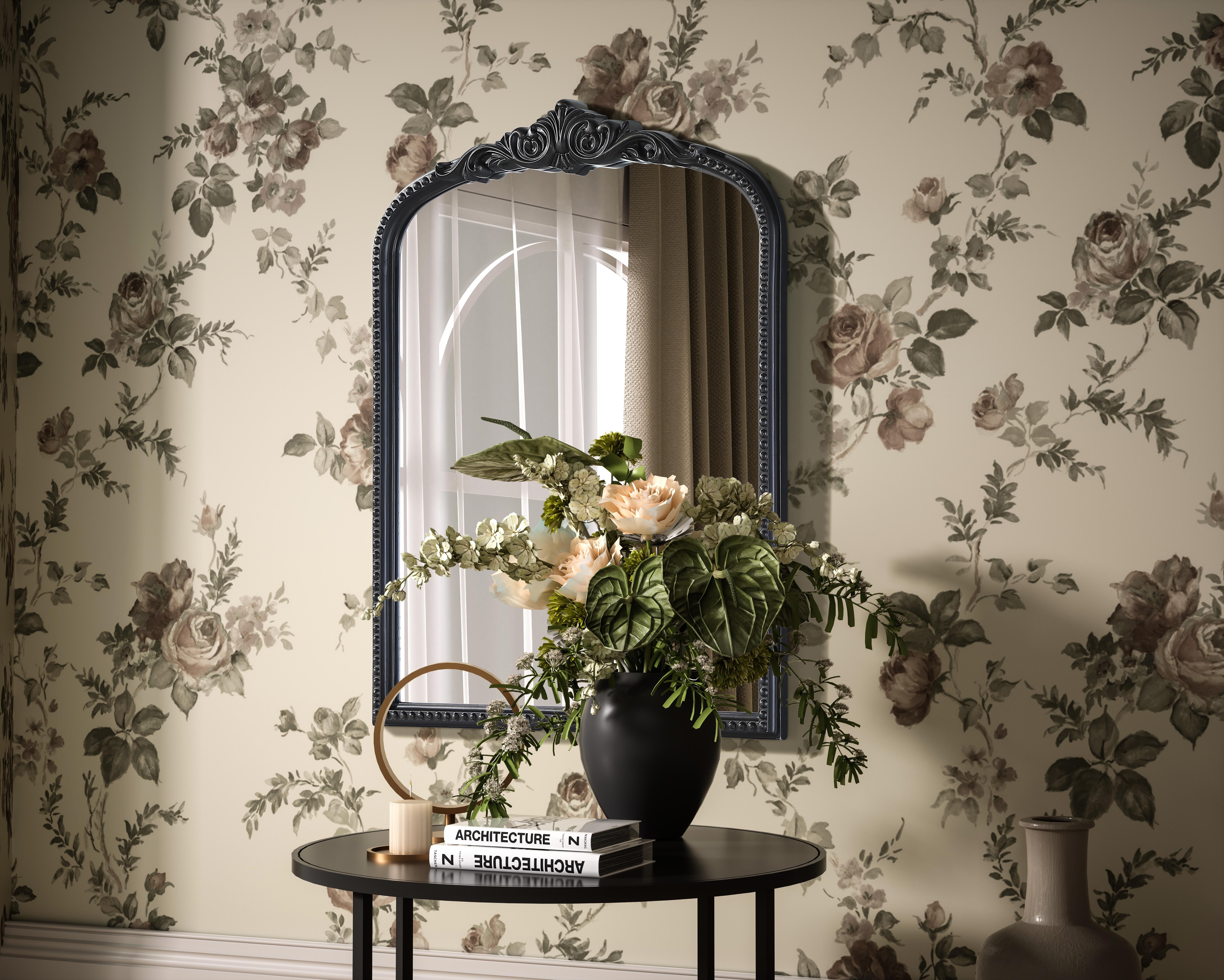 Naomi Arched Wall Mirror in Vintage Bronze - Image 3