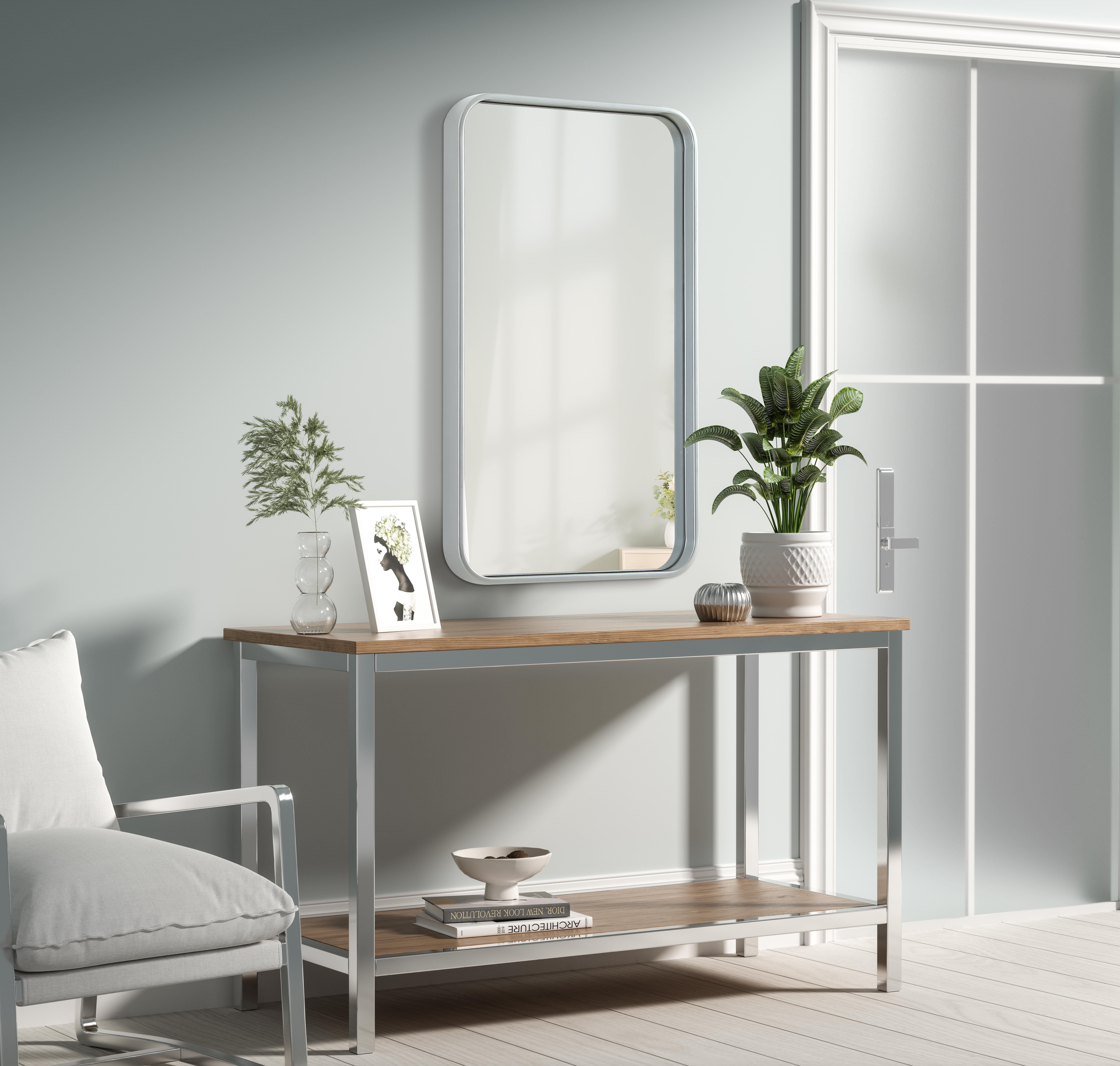 Remy 18x30 Wall Mirror in Silver - Image 3