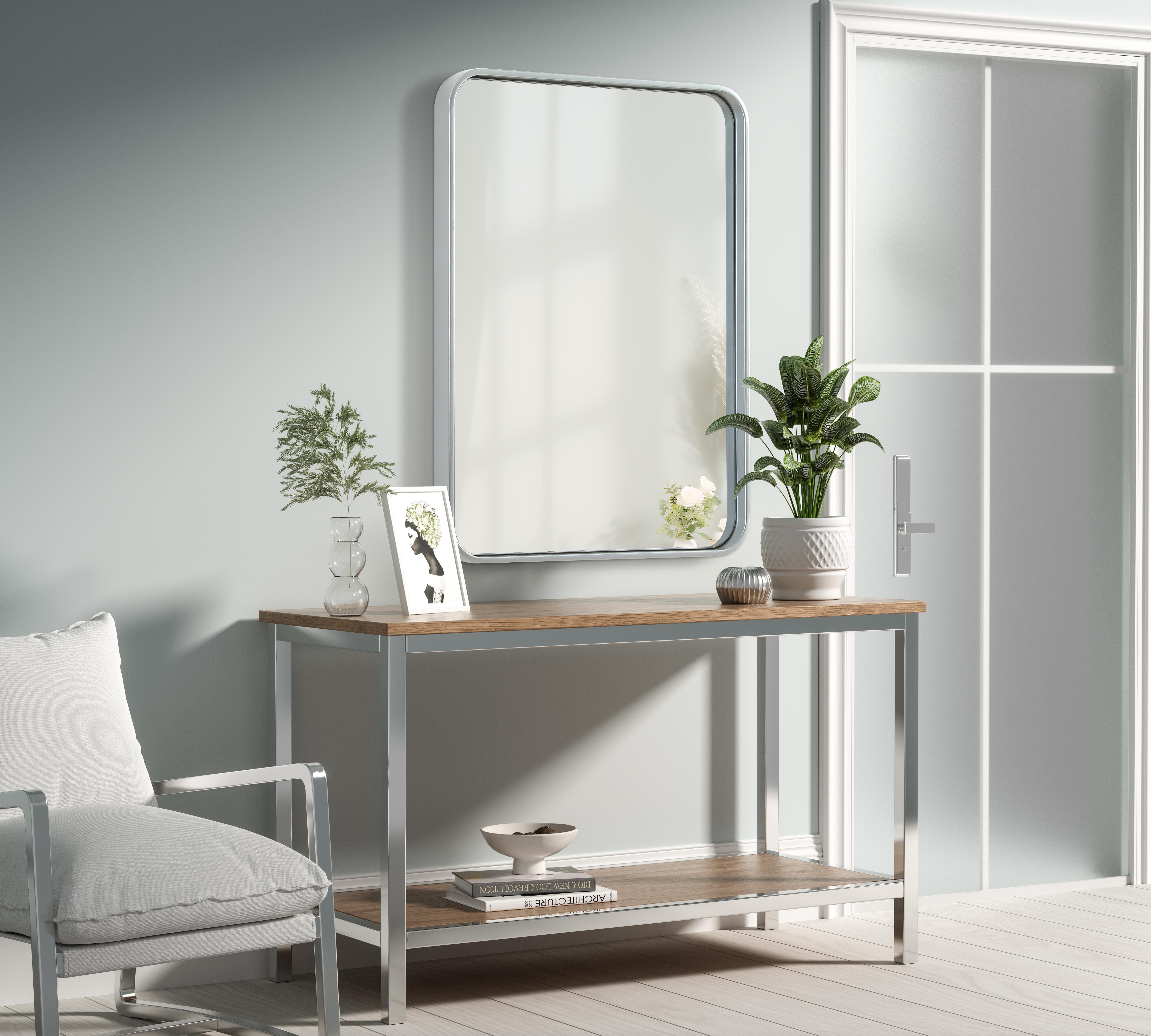 Remy Silver Wall Mirror - 22" x 30" - Image 3