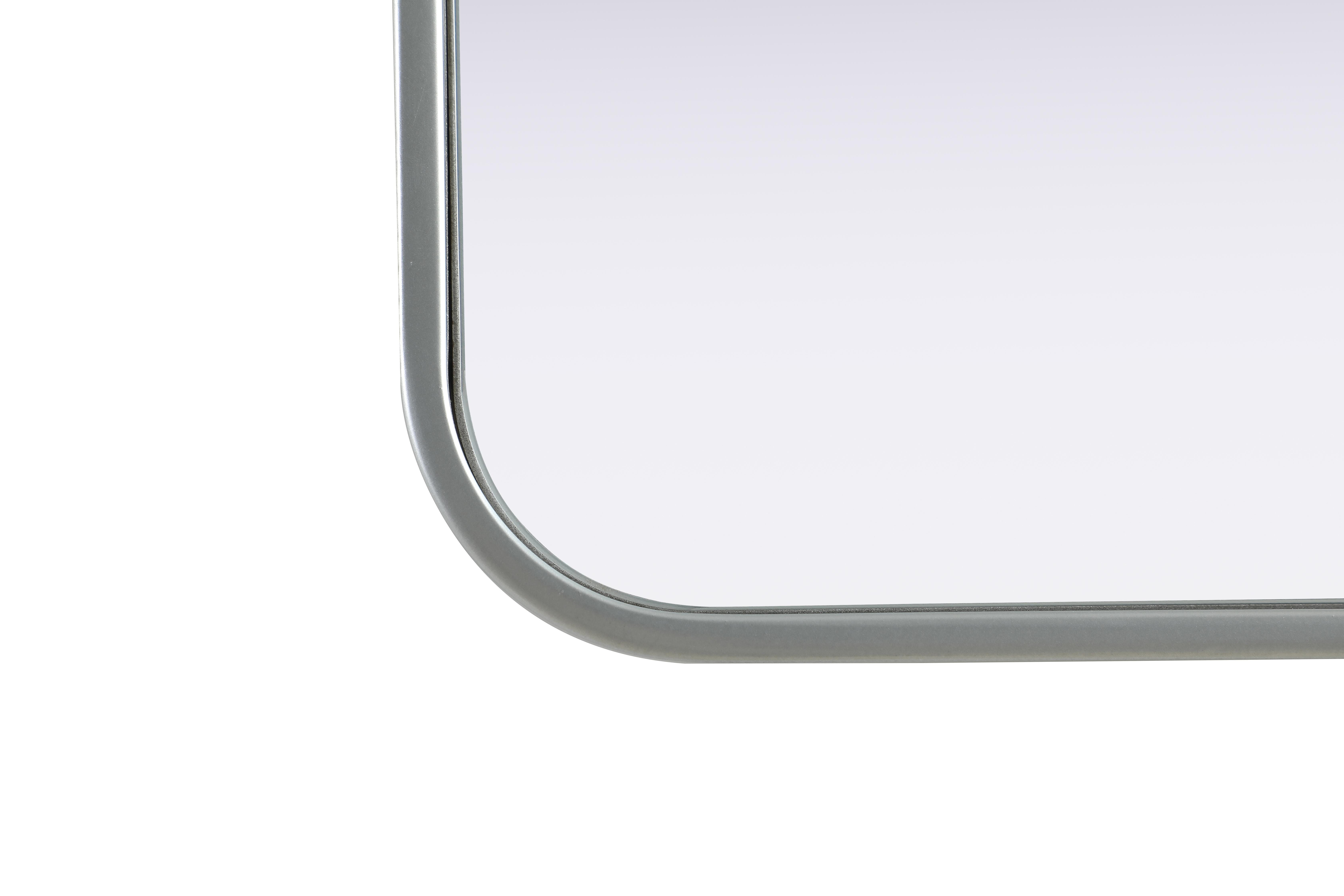 Remy 24" Square Wall Mirror in Silver - Image 5