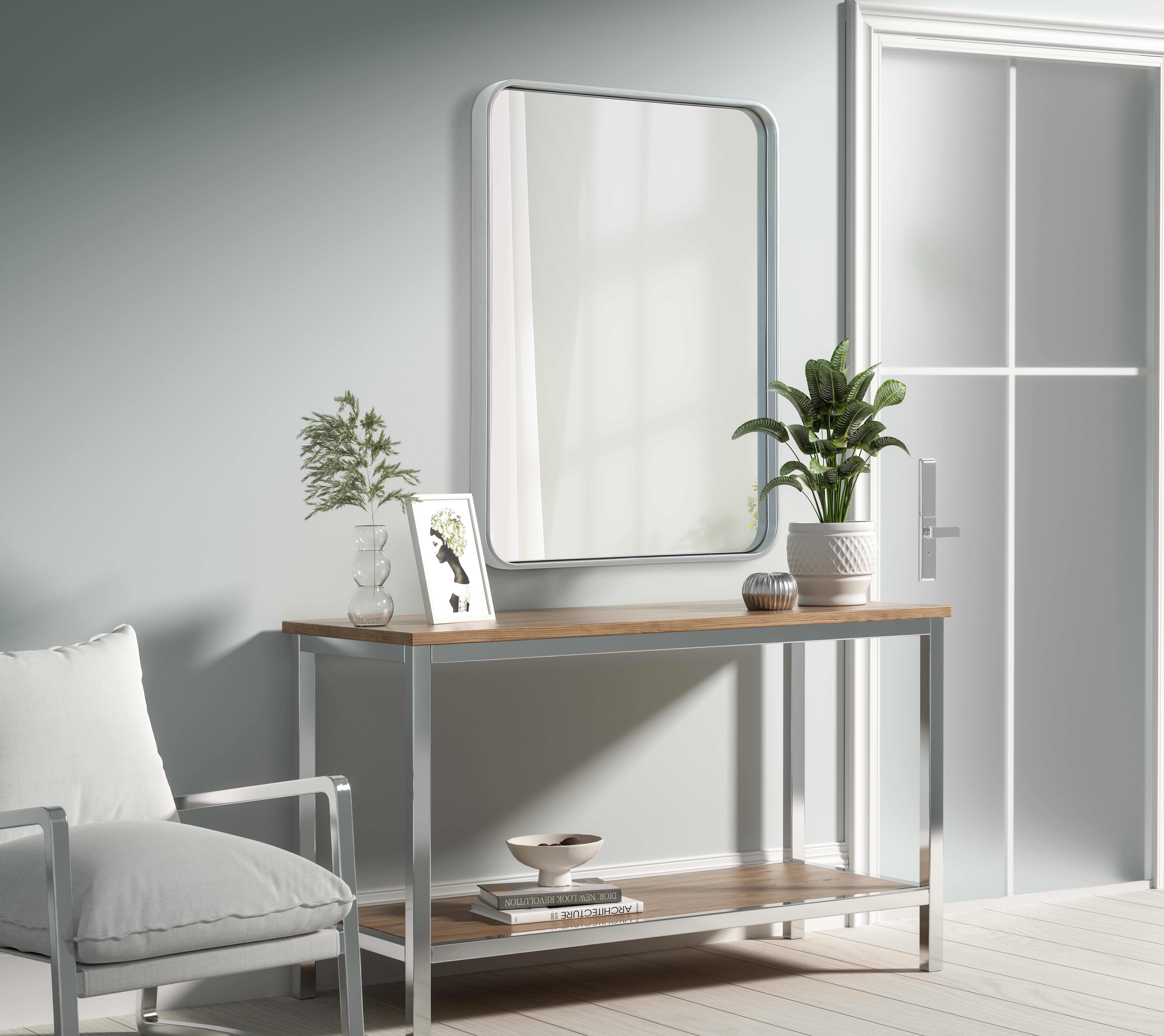 Remy Silver Wall Mirror - 24" x 32" - Image 3
