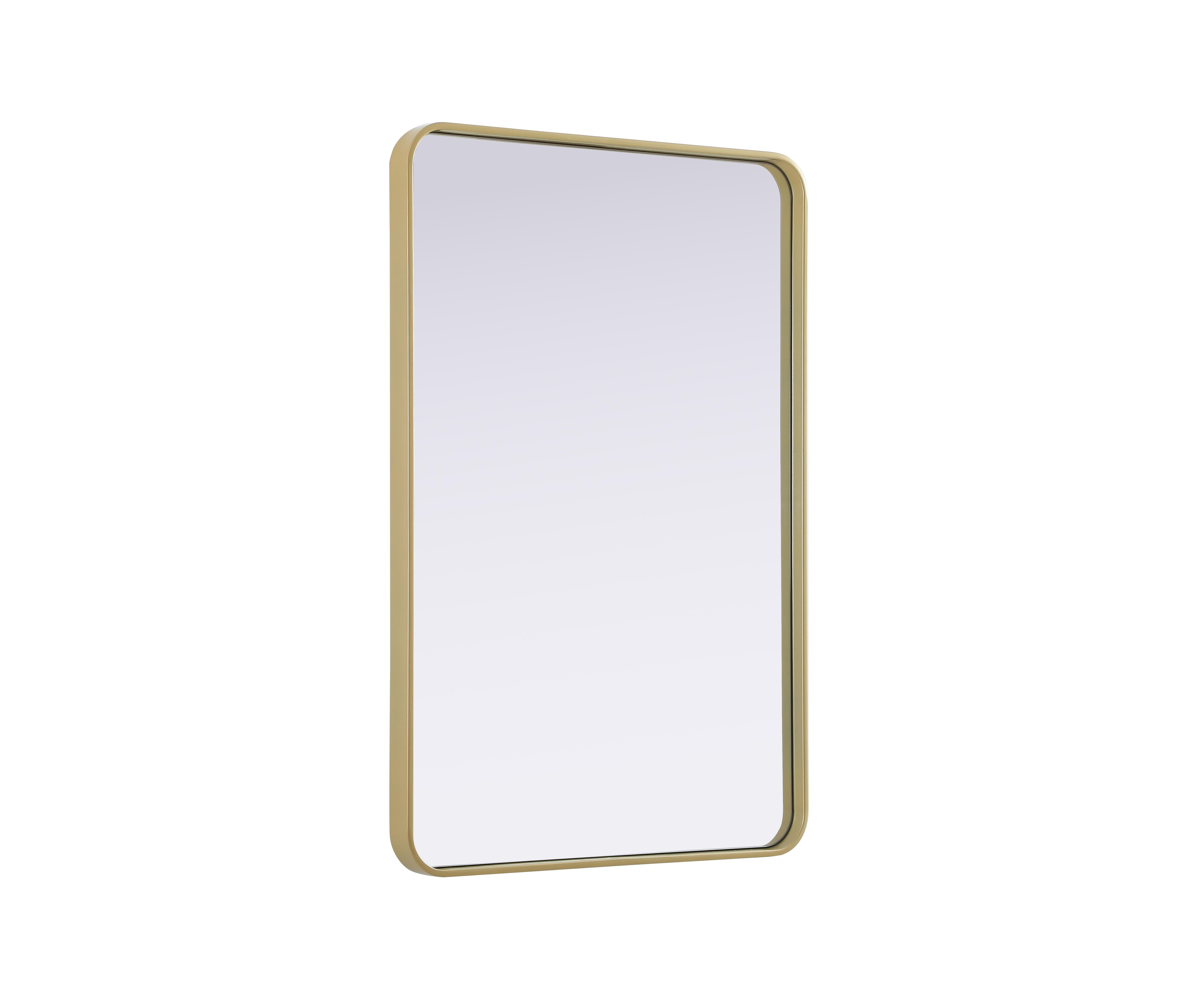 Remy 27" x 40" Wall Mirror in Brass - Image 4