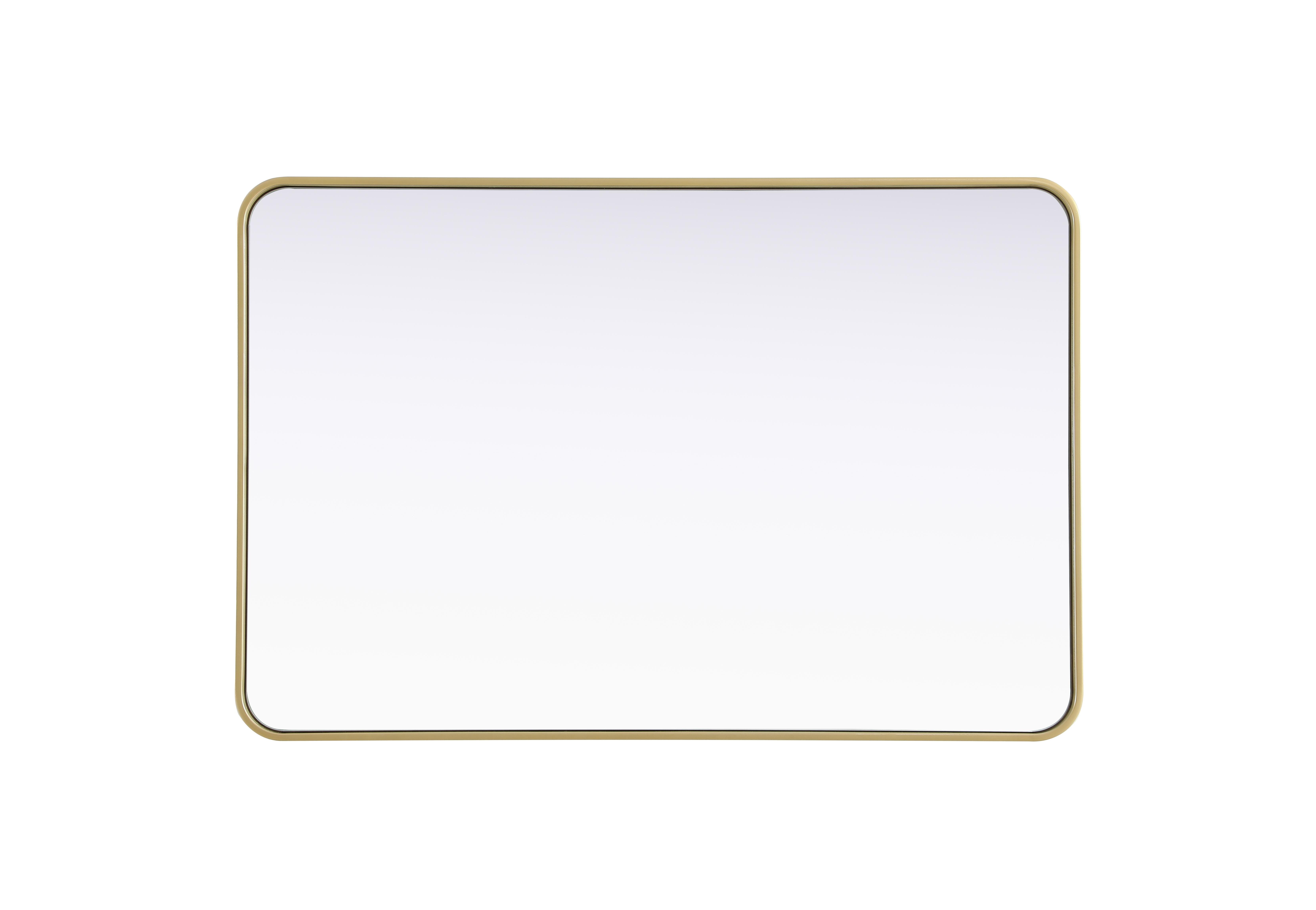 Remy Brass Wall Mirror - 28" x 42" - Image 5