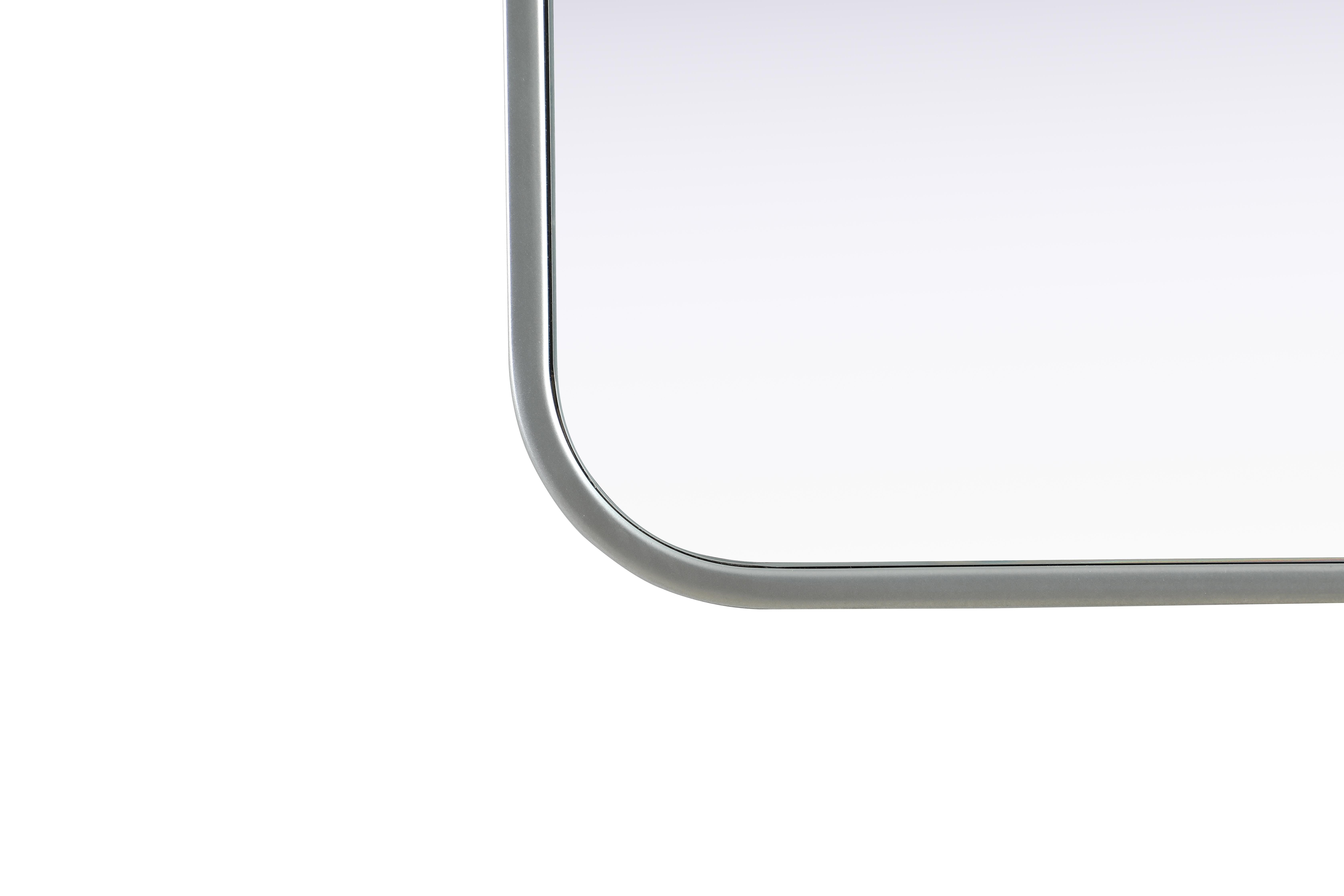 Remy 30" Square Wall Mirror in Silver - Image 5