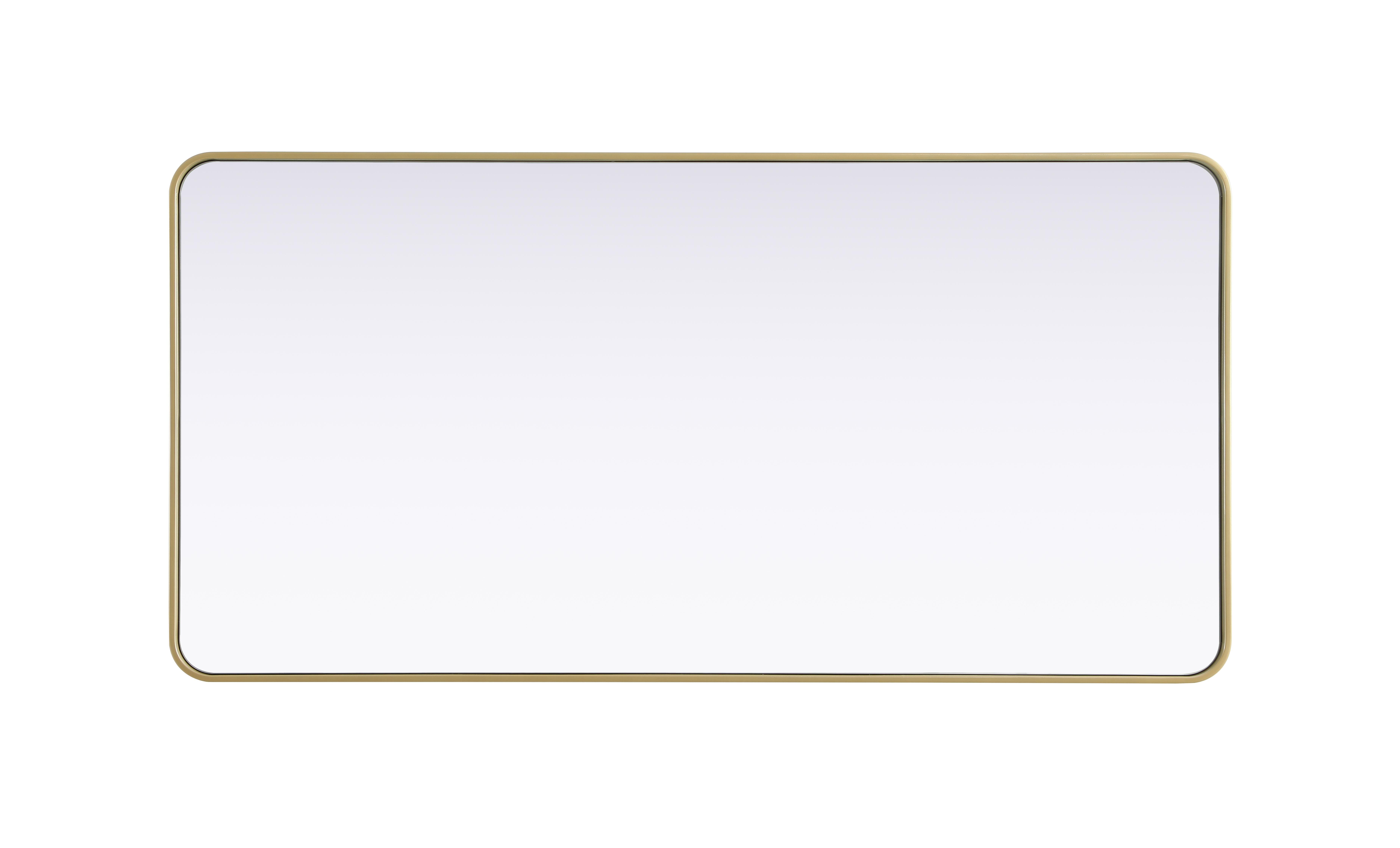 Remy 30" x 60" Brass Wall Mirror - Image 5