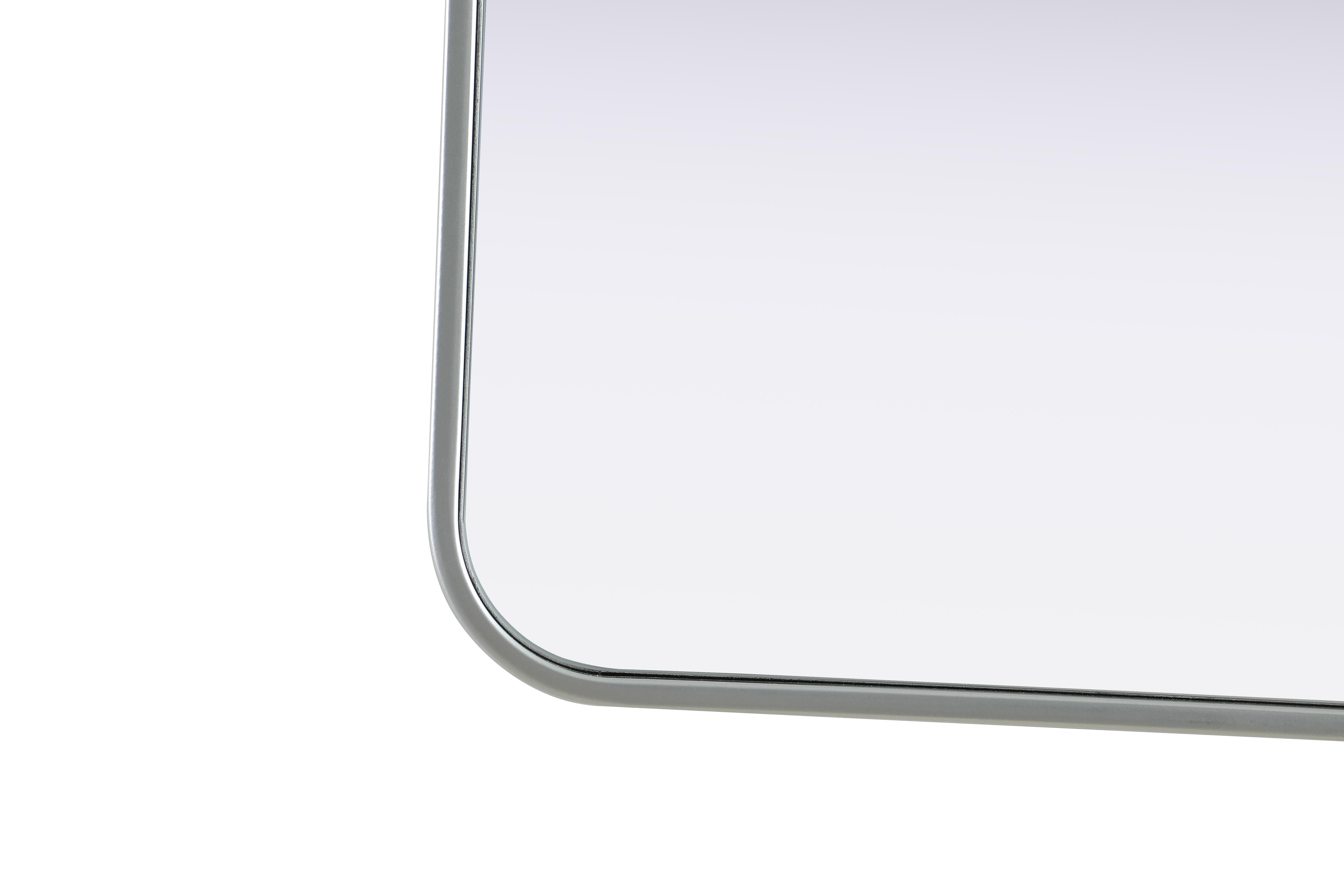 Remy 36" Square Wall Mirror in Silver - Image 5