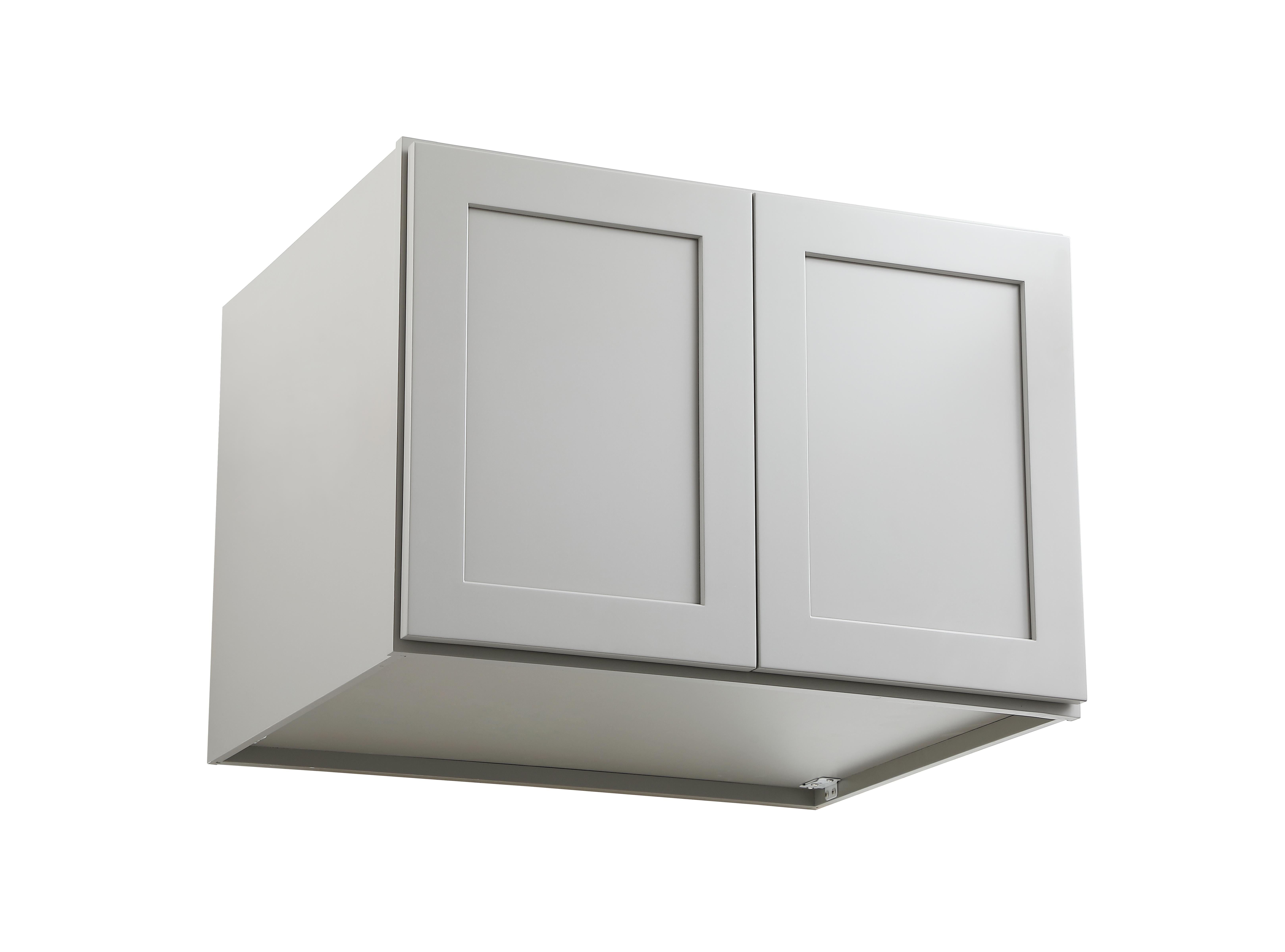 Installation Manual
Specification Sheet
Dimensions
Length: 30"
Width: 24"
Height: 21"
Specifications
Assembly Required: Yes
Distressed Finish: No
Finish (Color): Grey
Rubberwood and Plywood
Product Shape: Rectangle
Product Type: Kitchen Wall Cabinet
Product Warranty: 1 year limited
Weight: 49.6
Wire Included: No
Wood Type: Rubberwood
Shipment type: Small Parcel
Drawers
Drawers Included: No
Shelves
Number of Shelves: 1 - alternate view