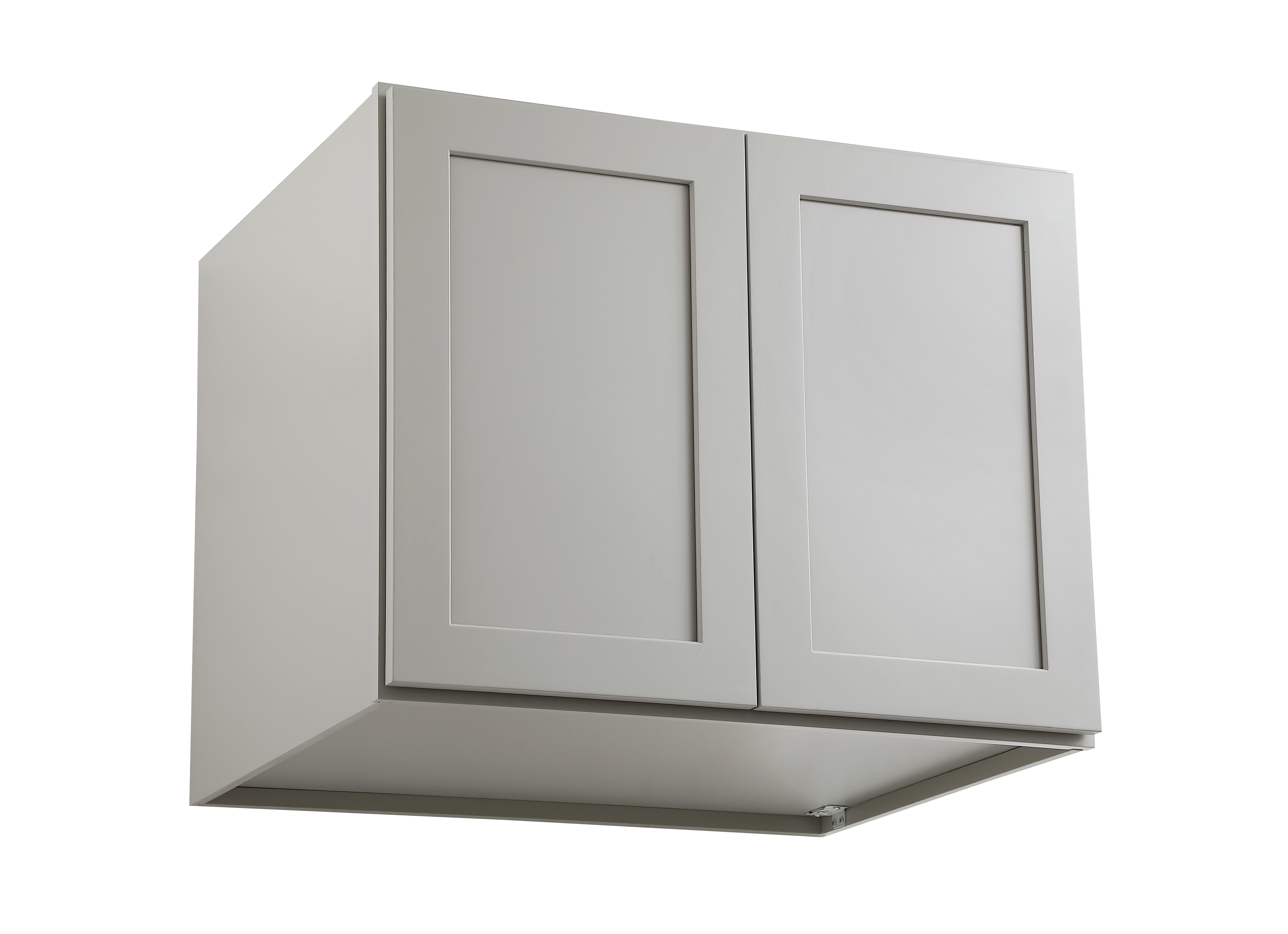 Installation Manual
Specification Sheet
Dimensions
Length: 30"
Width: 24"
Height: 24"
Specifications
Assembly Required: Yes
Distressed Finish: No
Finish (Color): Grey
Rubberwood and Plywood
Product Shape: Rectangle
Product Type: Kitchen Wall Cabinet
Product Warranty: 1 year limited
Weight: 52.15
Wire Included: No
Wood Type: Rubberwood
Shipment type: Small Parcel
Drawers
Drawers Included: No
Shelves
Number of Shelves: 1 - alternate view