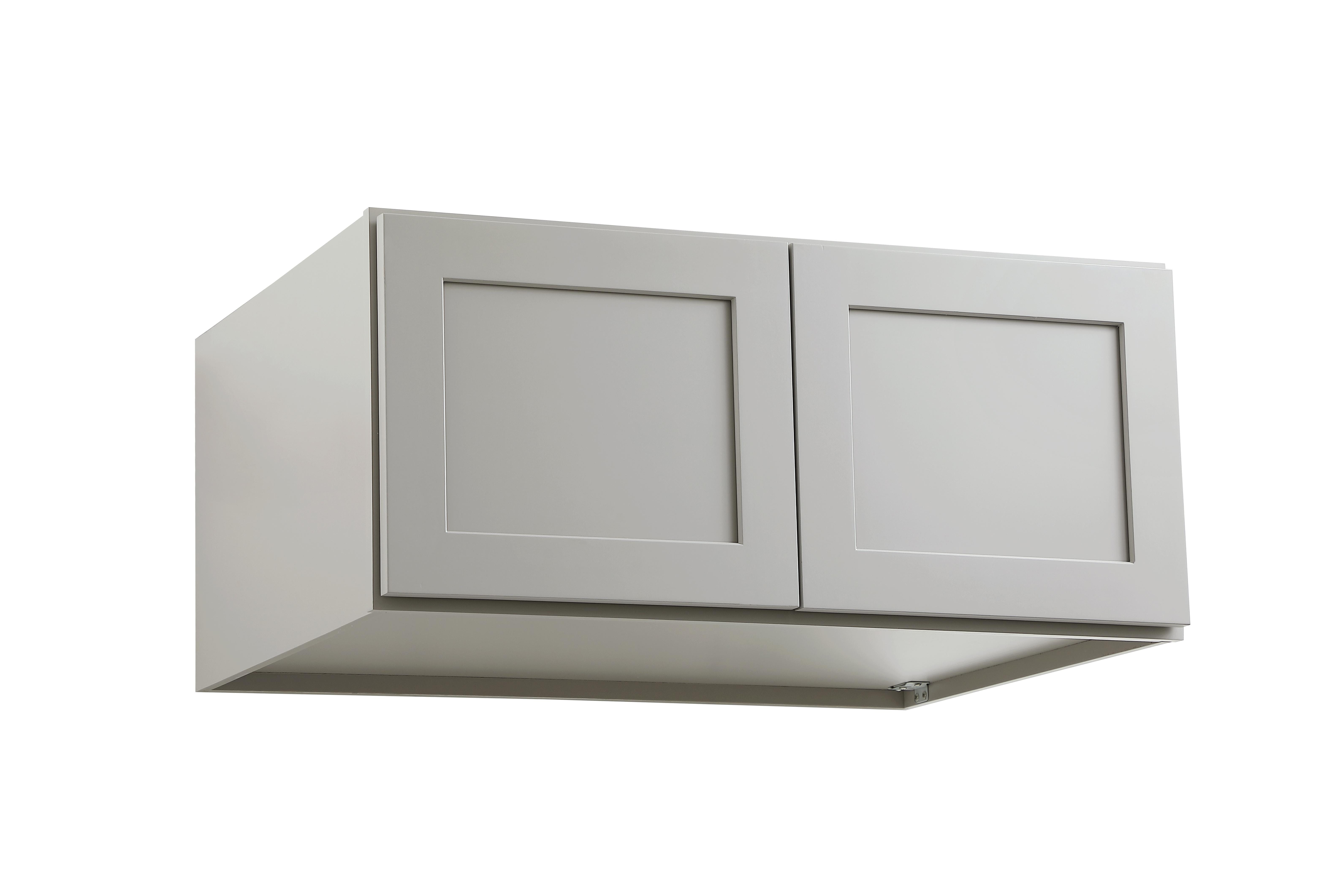 Installation Manual
Specification Sheet
Dimensions
Length: 33"
Width: 24"
Height: 15"
Specifications
Assembly Required: Yes
Distressed Finish: No
Finish (Color): Grey
Rubberwood and Plywood
Product Shape: Rectangle
Product Type: Kitchen Wall Cabinet
Product Warranty: 1 year limited
Weight: 36.27
Wire Included: No
Wood Type: Rubberwood
Shipment type: Small Parcel
Drawers
Drawers Included: No - alternate view