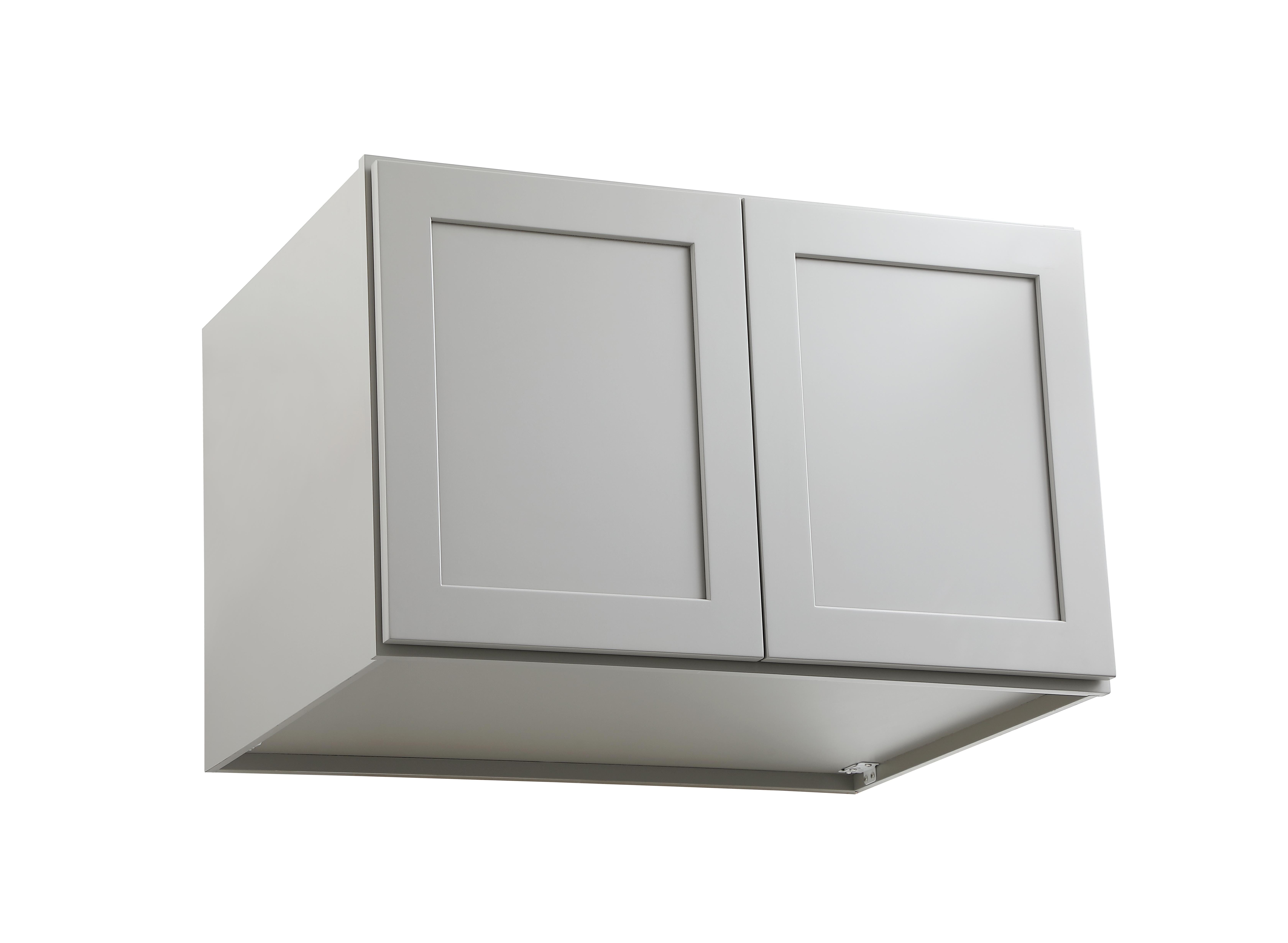 Installation Manual
Specification Sheet
Dimensions
Length: 33"
Width: 24"
Height: 21"
Specifications
Assembly Required: Yes
Distressed Finish: No
Finish (Color): Grey
Rubberwood and Plywood
Product Shape: Rectangle
Product Type: Kitchen Wall Cabinet
Product Warranty: 1 year limited
Weight: 50.7
Wire Included: No
Wood Type: Rubberwood
Shipment type: Small Parcel
Drawers
Drawers Included: No
Shelves
Number of Shelves: 1 - alternate view