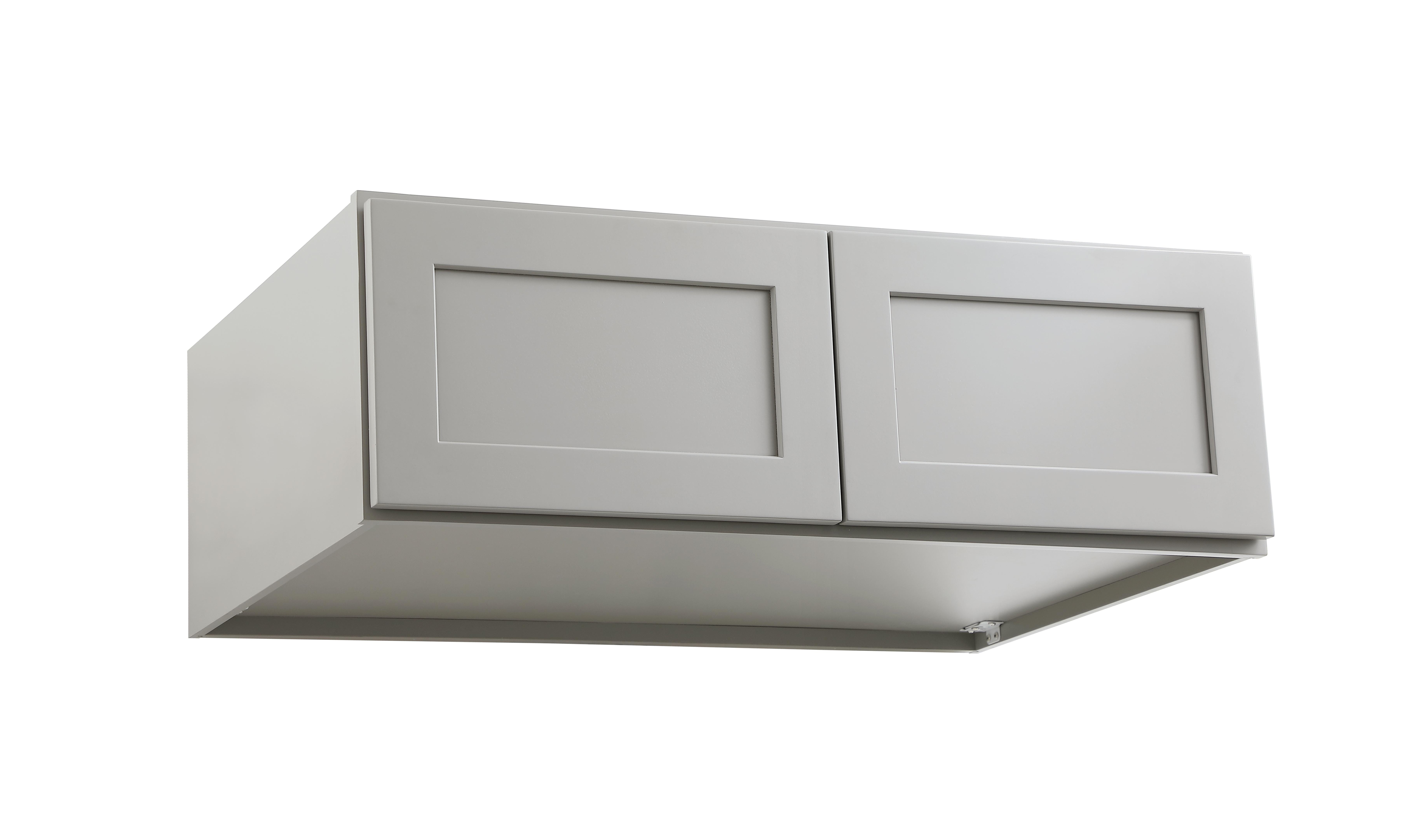 Installation Manual
Specification Sheet
Dimensions
Length: 36"
Width: 24"
Height: 12"
Specifications
Assembly Required: Yes
Distressed Finish: No
Finish (Color): Grey
Rubberwood and Plywood
Product Shape: Rectangle
Product Type: Kitchen Wall Cabinet
Product Warranty: 1 year limited
Weight: 33.1
Wire Included: No
Wood Type: Rubberwood
Shipment type: Small Parcel
Drawers
Drawers Included: No - alternate view
