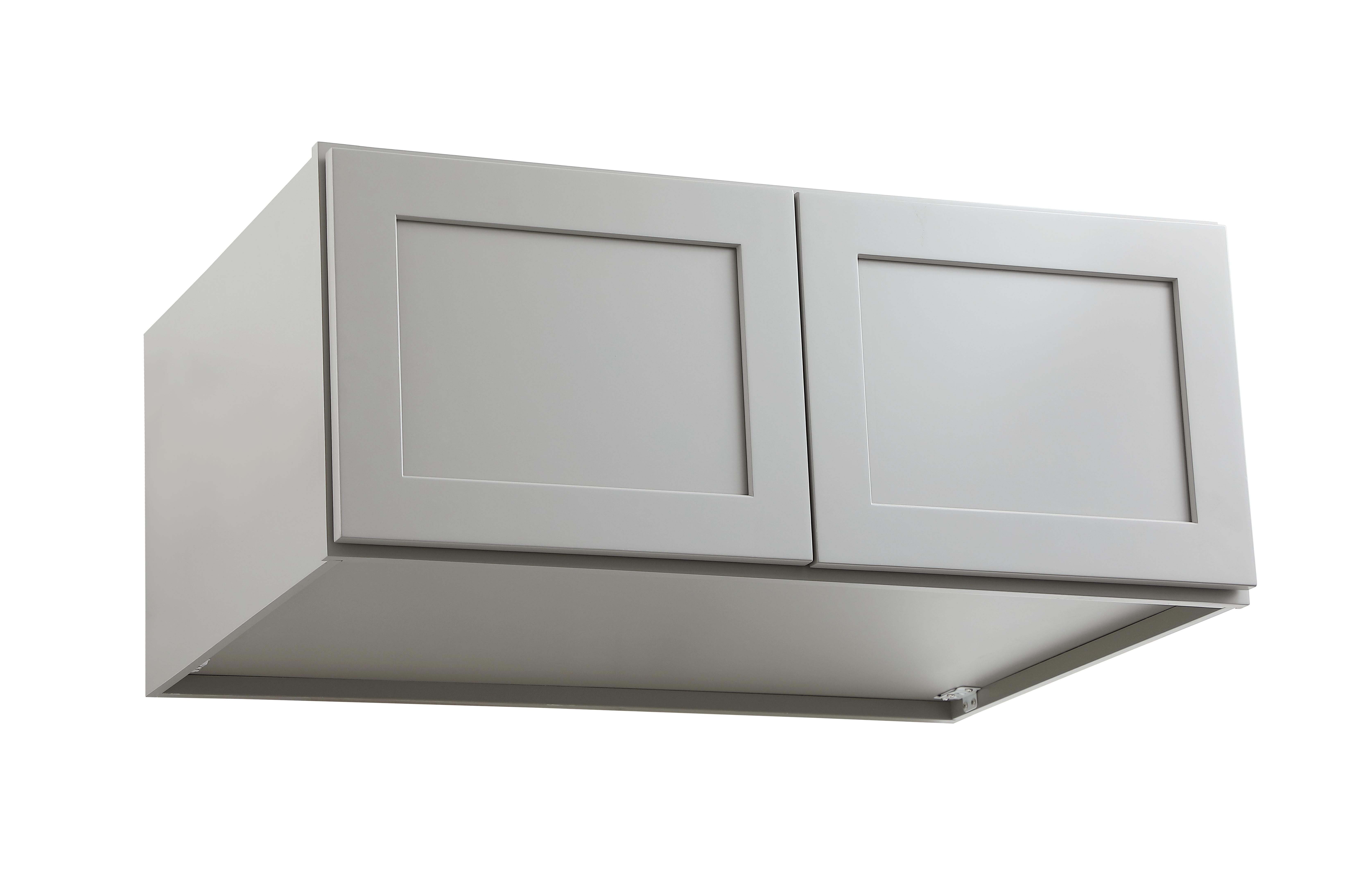 Installation Manual
Specification Sheet
Dimensions
Length: 36"
Width: 24"
Height: 15"
Specifications
Assembly Required: Yes
Distressed Finish: No
Finish (Color): Grey
Rubberwood and Plywood
Product Shape: Rectangle
Product Type: Kitchen Wall Cabinet
Product Warranty: 1 year limited
Weight: 36.4
Wire Included: No
Wood Type: Rubberwood
Shipment type: Small Parcel
Drawers
Drawers Included: No - alternate view