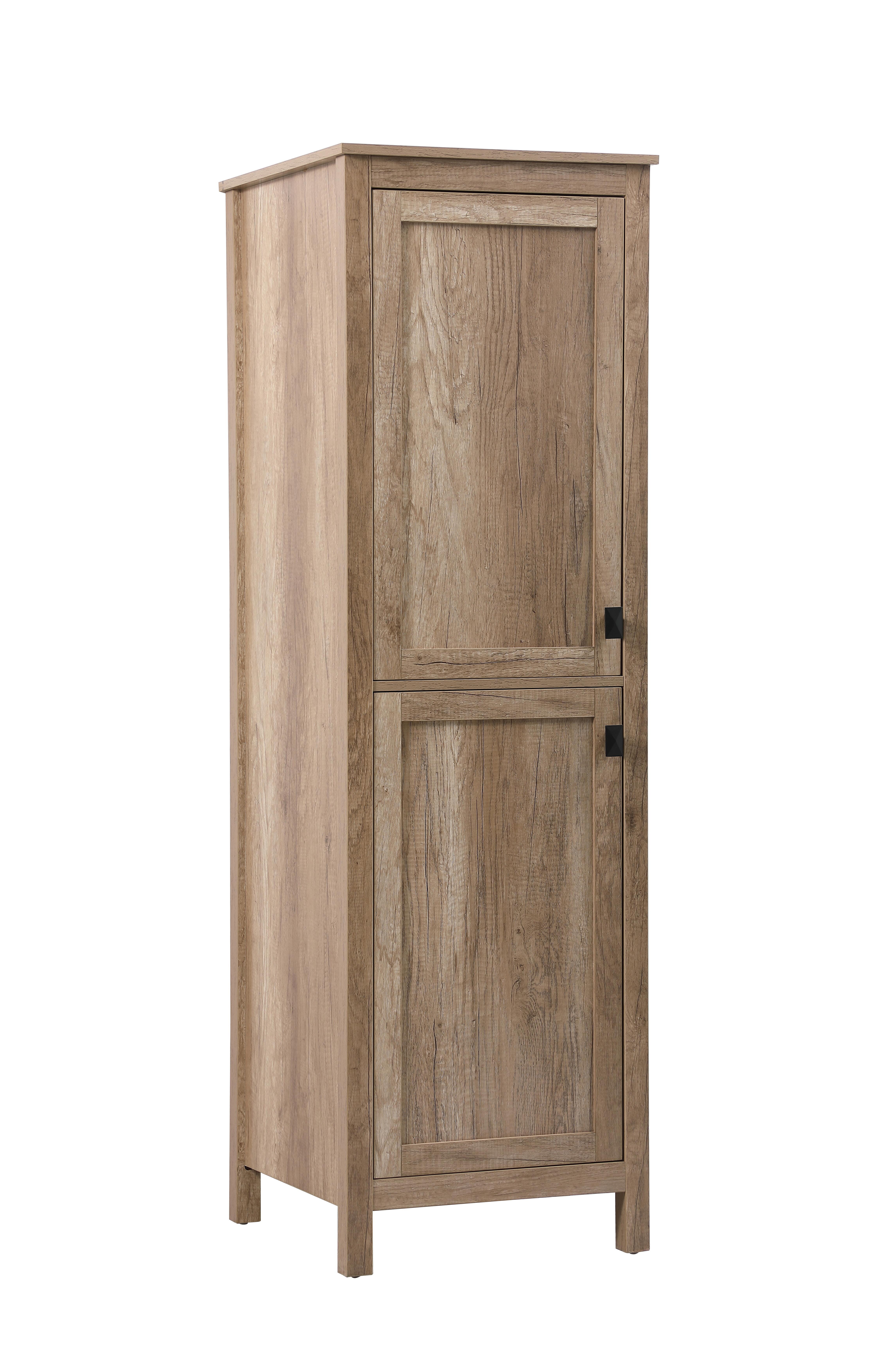 Specification Sheet
Dimensions
Length: 20"
Width: 22"
Height: 65"
Table Top Width: 20"
Specifications
Assembly Required: NO
Distressed Finish: NO
Finish (Color): Natural Oak
Cabinet Material: MDF
Hardware Finish: Black
Harware Material: Zinc Alloy
Product Shape: Rectangle
Product Type: Bathroom Storage Cabinet
Product Warranty: 1 year limited
Weight: 96
Wire Included: No
Wood Type: MDF
Shipment type: LTL
US Shipping Cost: $180.00
Drawers
Drawers Included: NO
Number of Drawers: 0
Shelves
Number of Shelves: 2
Shelf Width: 16.89
20.08
Cabinets
Number of Cabinets: 2
Cabinet Interior Width: 16.89
Cabinet Interior Depth: 20.08
Cabinet Interior Height: 30.12?
28.39 - alternate view