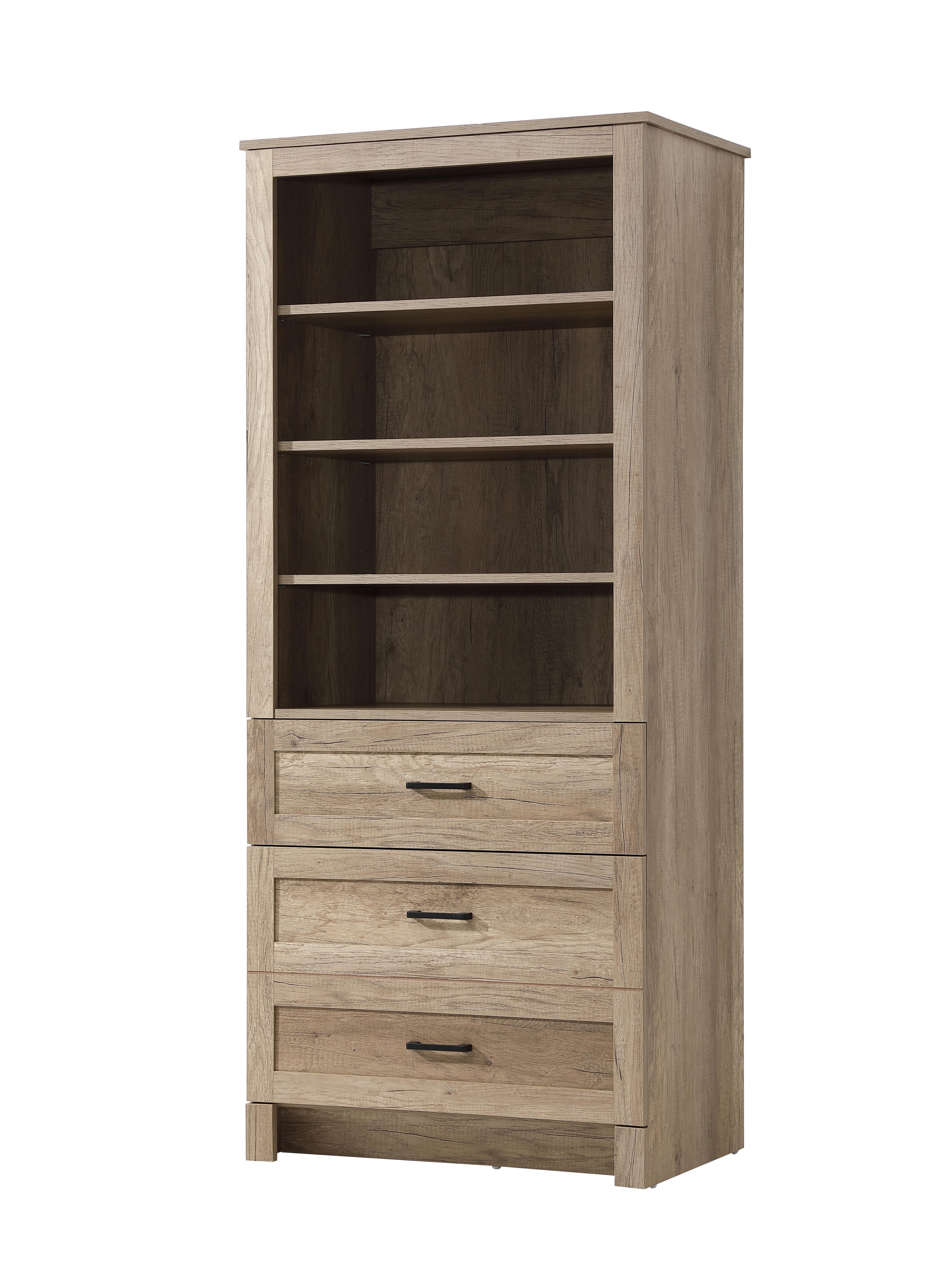 Specification Sheet
Dimensions
Length: 28"
Width: 18"
Height: 65"
Table Top Width: 28"
Specifications
Assembly Required: NO
Distressed Finish: NO
Finish (Color): Natural Oak
Cabinet Material: MDF
Hardware Finish: Black
Harware Material: Metal
Product Shape: Rectangle
Product Type: Bathroom Storage Cabinet
Product Warranty: 1 year limited
151
Wire Included: No
Shipment type: LTL
Drawers
Drawers Included: YES
Number of Drawers: 2
False Drawers: NO
Drawer Width: 27.17
Drawer Depth: 12.4
Drawer Height: DW1:8.03
DW2:16.14
Drawer Handle Designs: Bar pull
Shelves
Number of Shelves: 3
Shelf Width: 25.91
Cabinets
Number of Cabinets: 1
Cabinet Interior Width: 25.91
Cabinet Interior Depth: 16.89
Cabinet Interior Height: 35.65 - alternate view