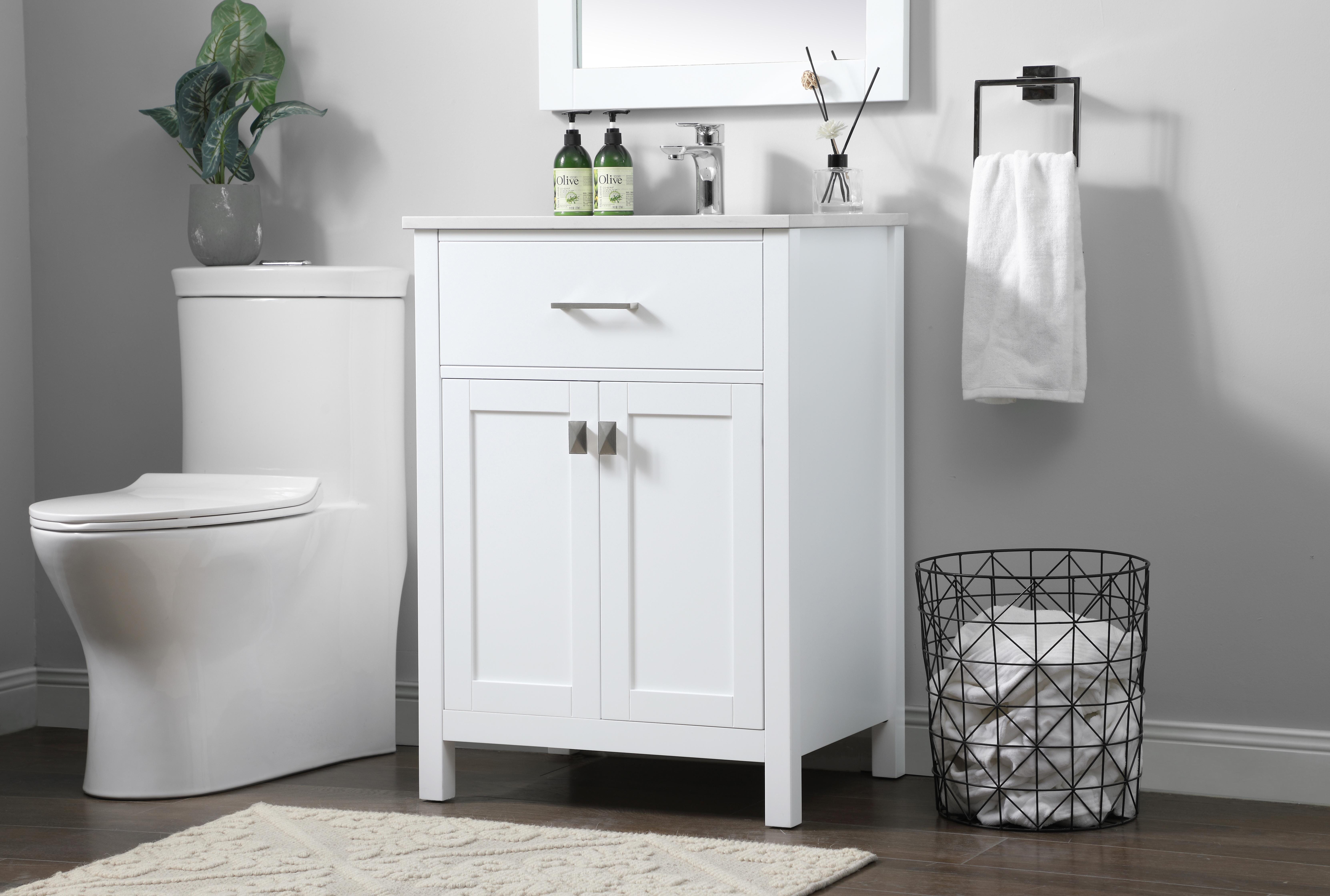 Harrison 24" Single Bathroom Vanity in White - Image 3