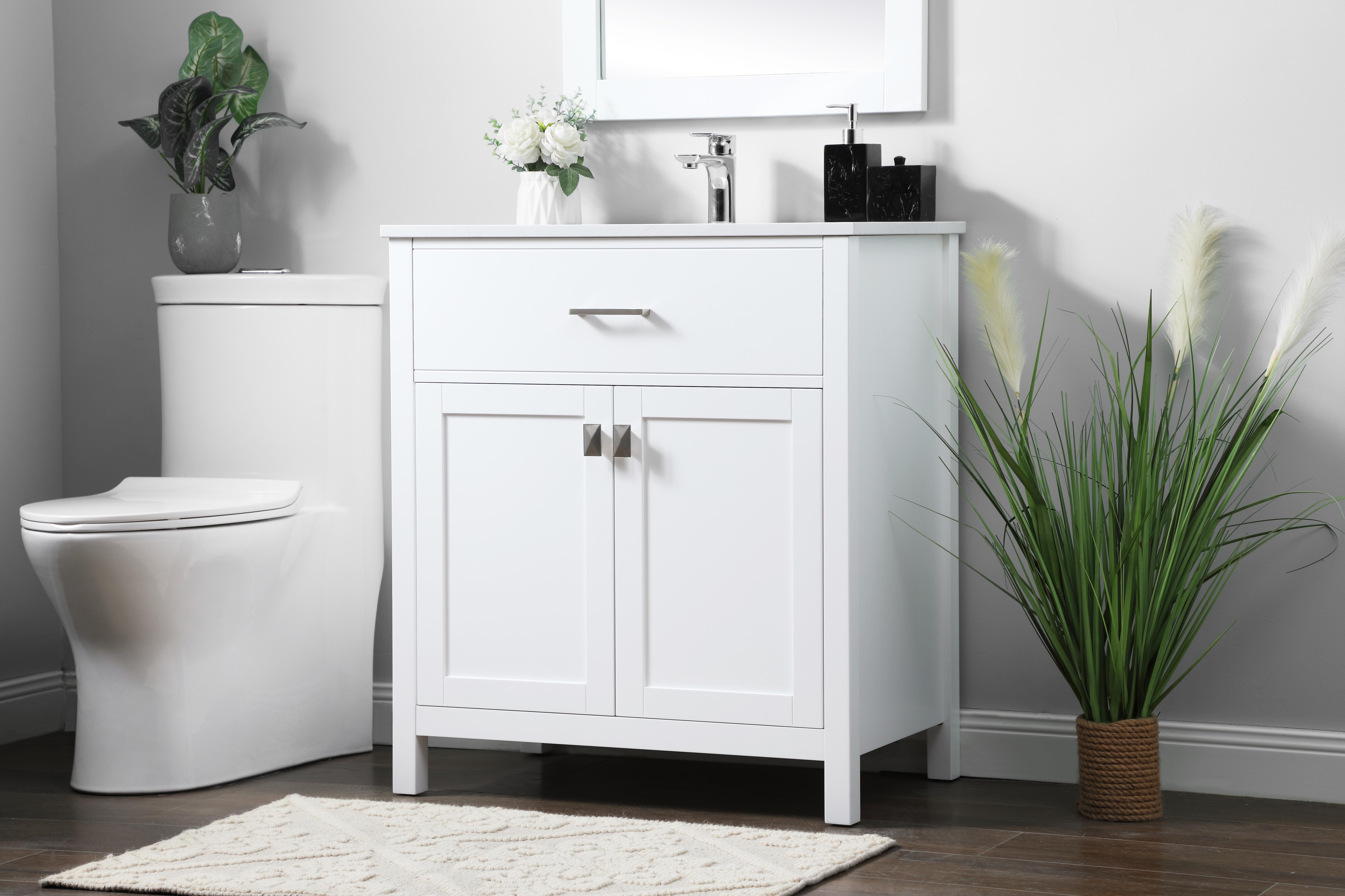 Harrison 30" Single Bathroom Vanity in White - Image 3