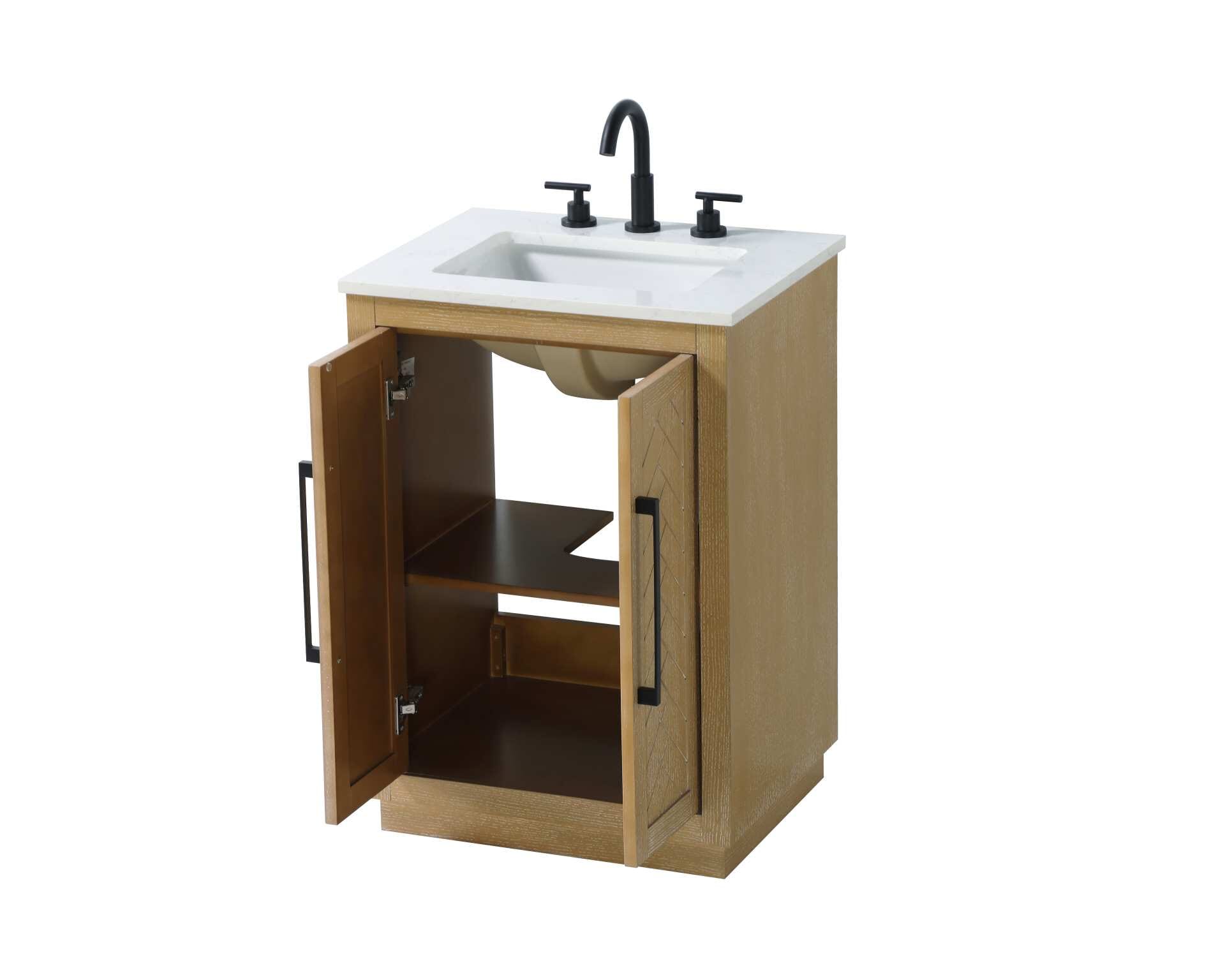 Chase 24" Bathroom Vanity in Linen Oak - Image 3