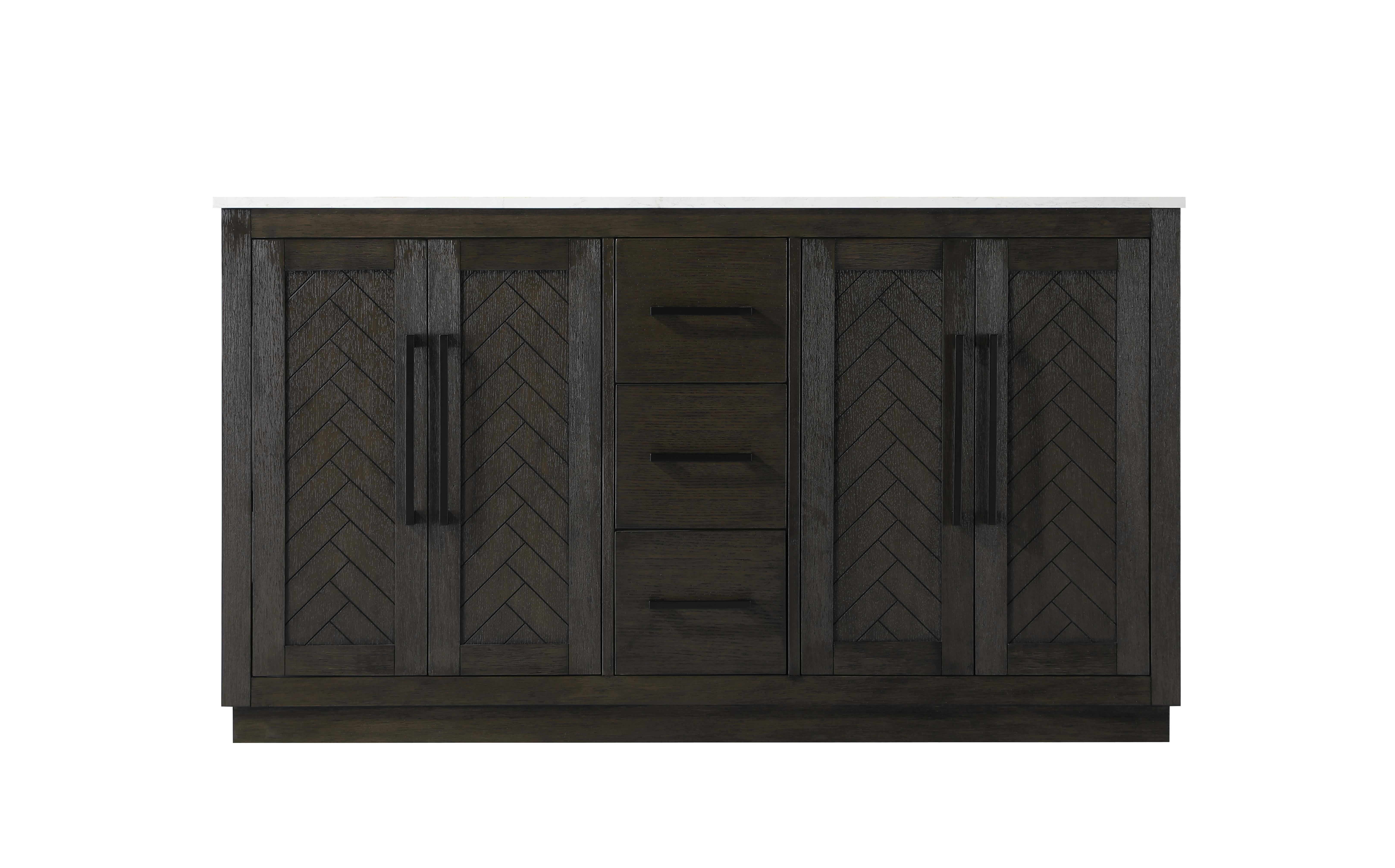 Chase 60" Bathroom Vanity in Chocolate Oak - Image 5