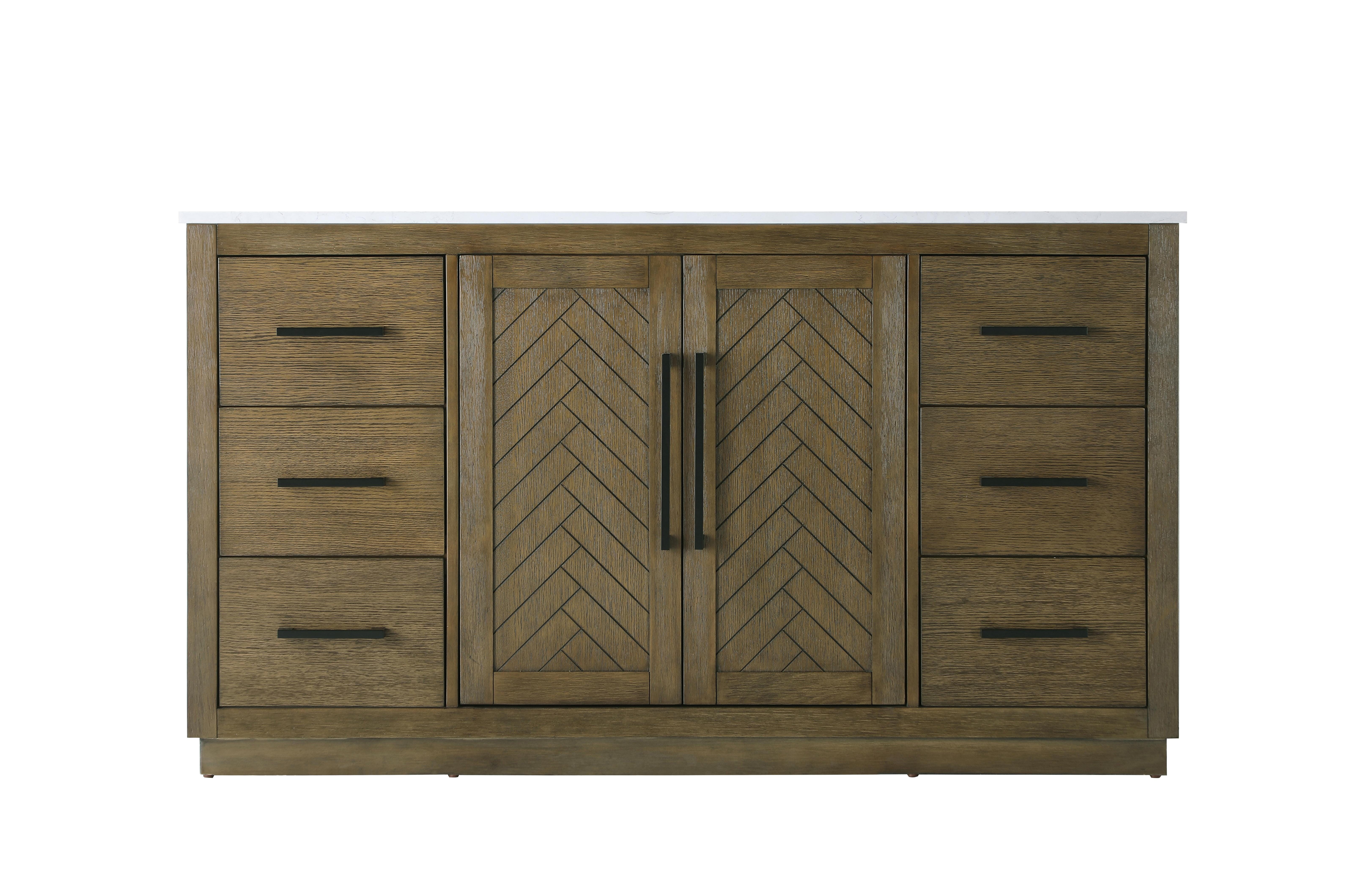 Chase 60" Bathroom Vanity in Hazel Oak - Image 5