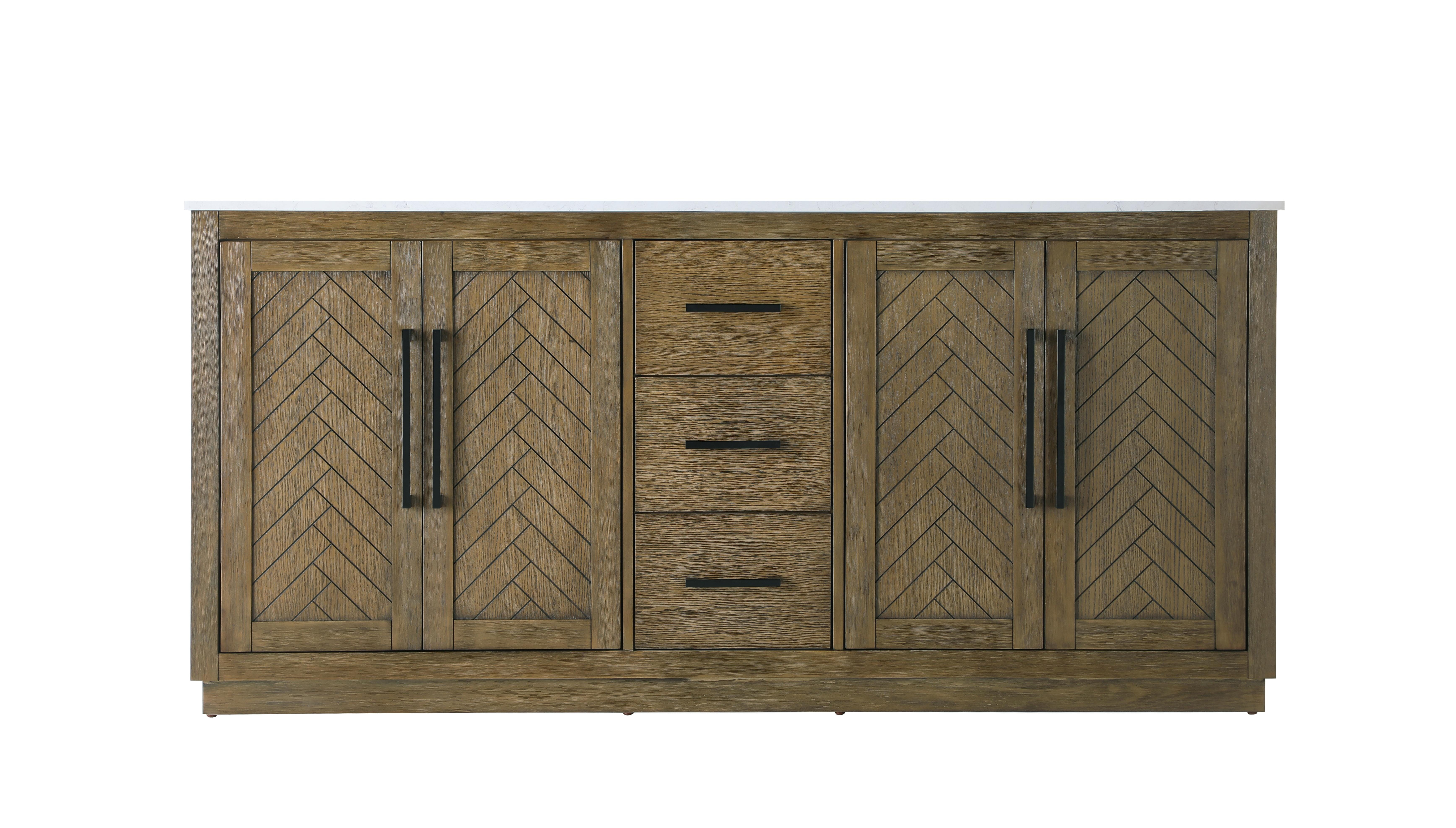 Chase 72" Double Vanity in Hazel Oak - Image 5