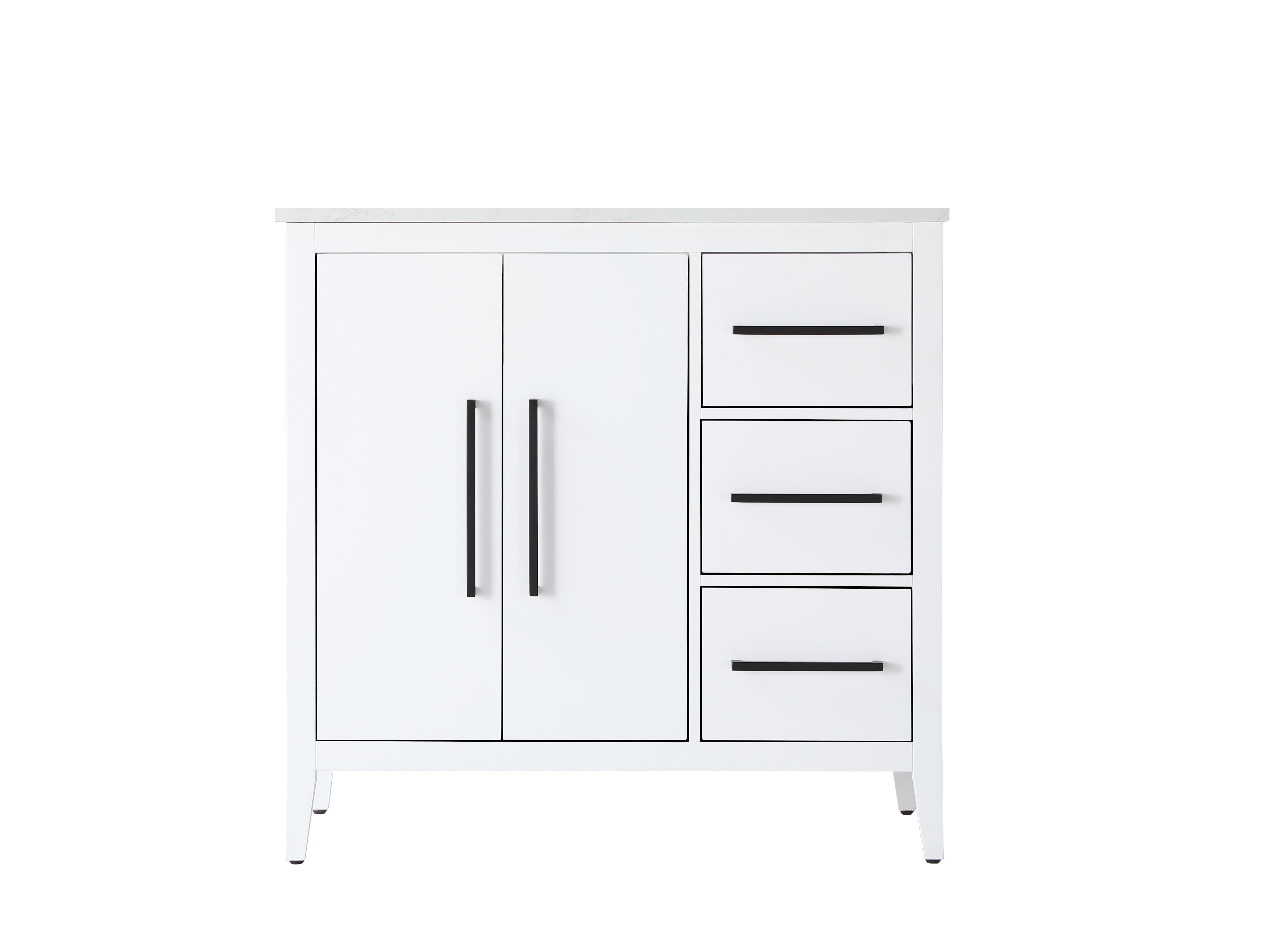Millie 36" Bathroom Vanity in White - Image 5