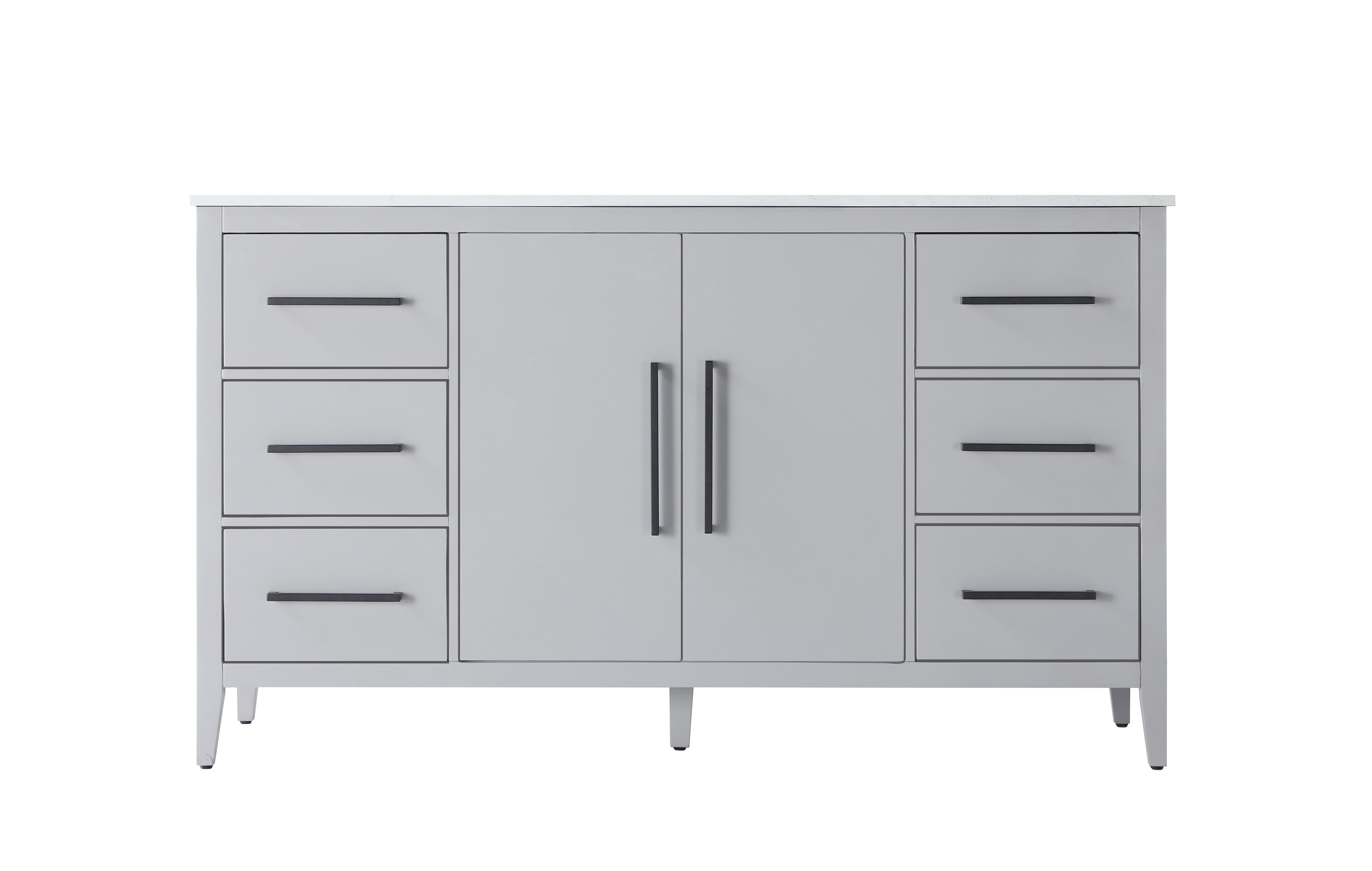 Millie 60" Bathroom Vanity in Grey - Image 5