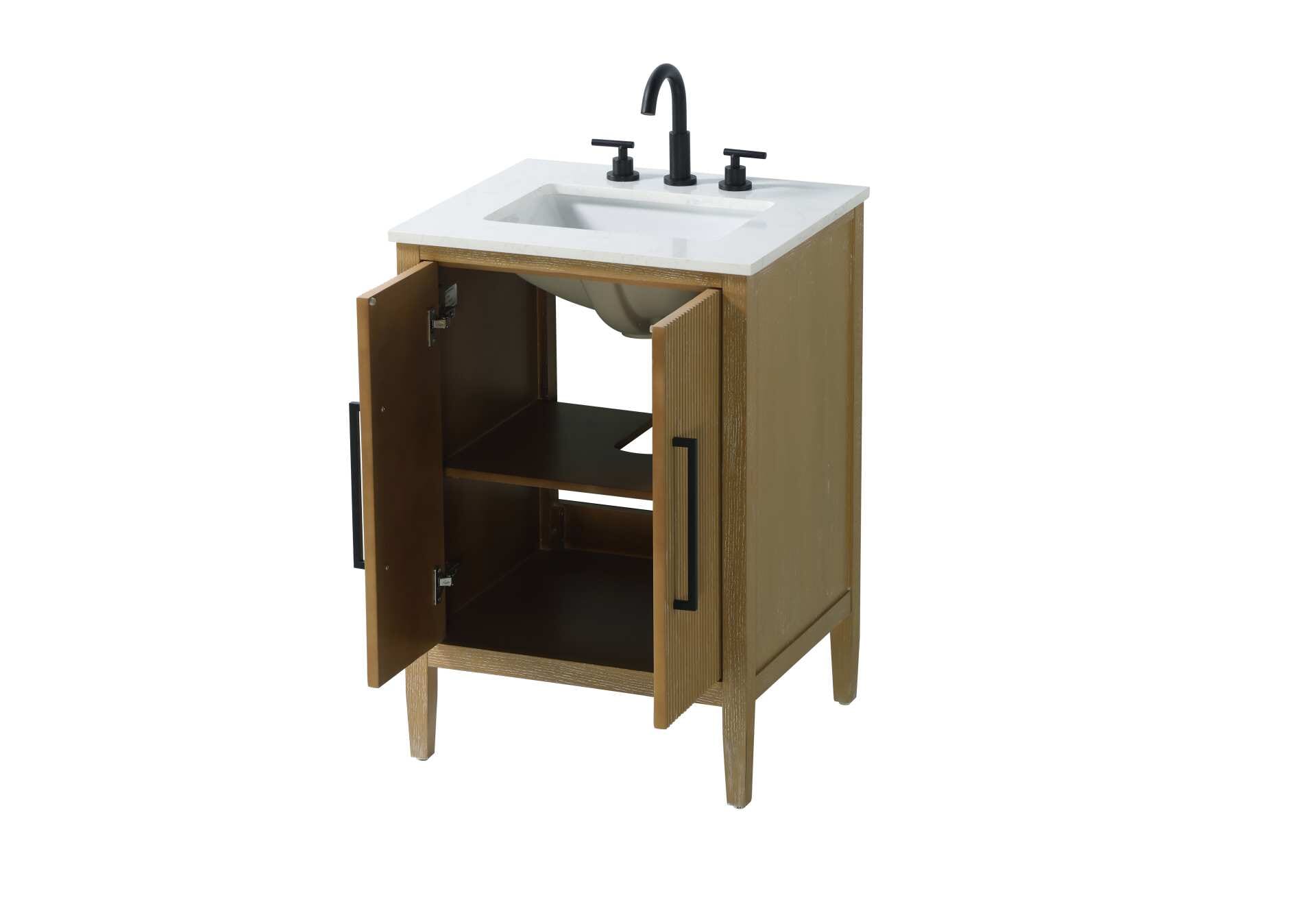 Blakely 24" Bathroom Vanity in Linen Oak - Image 3