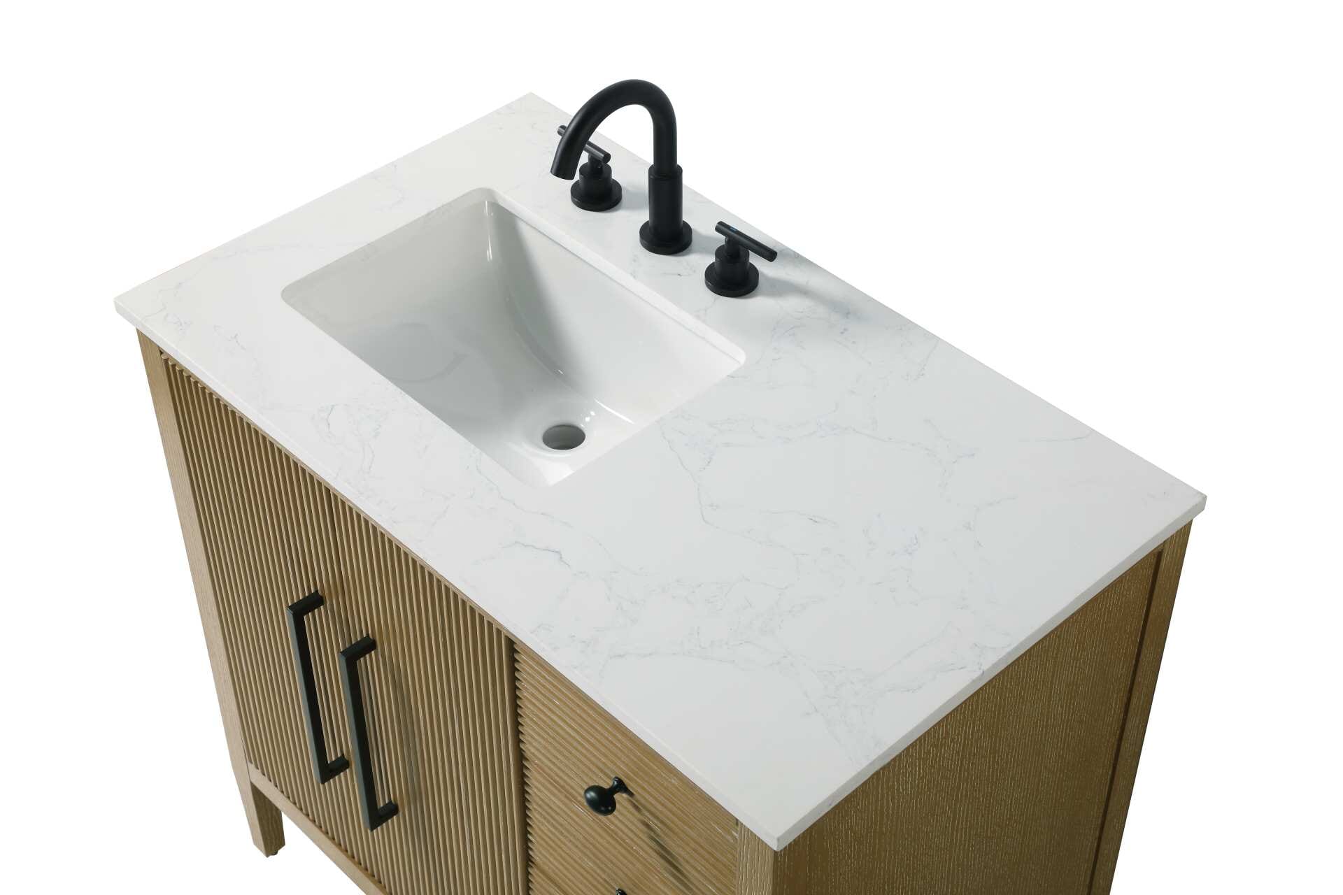 Blakely 36" Bathroom Vanity in Linen Oak - Image 5