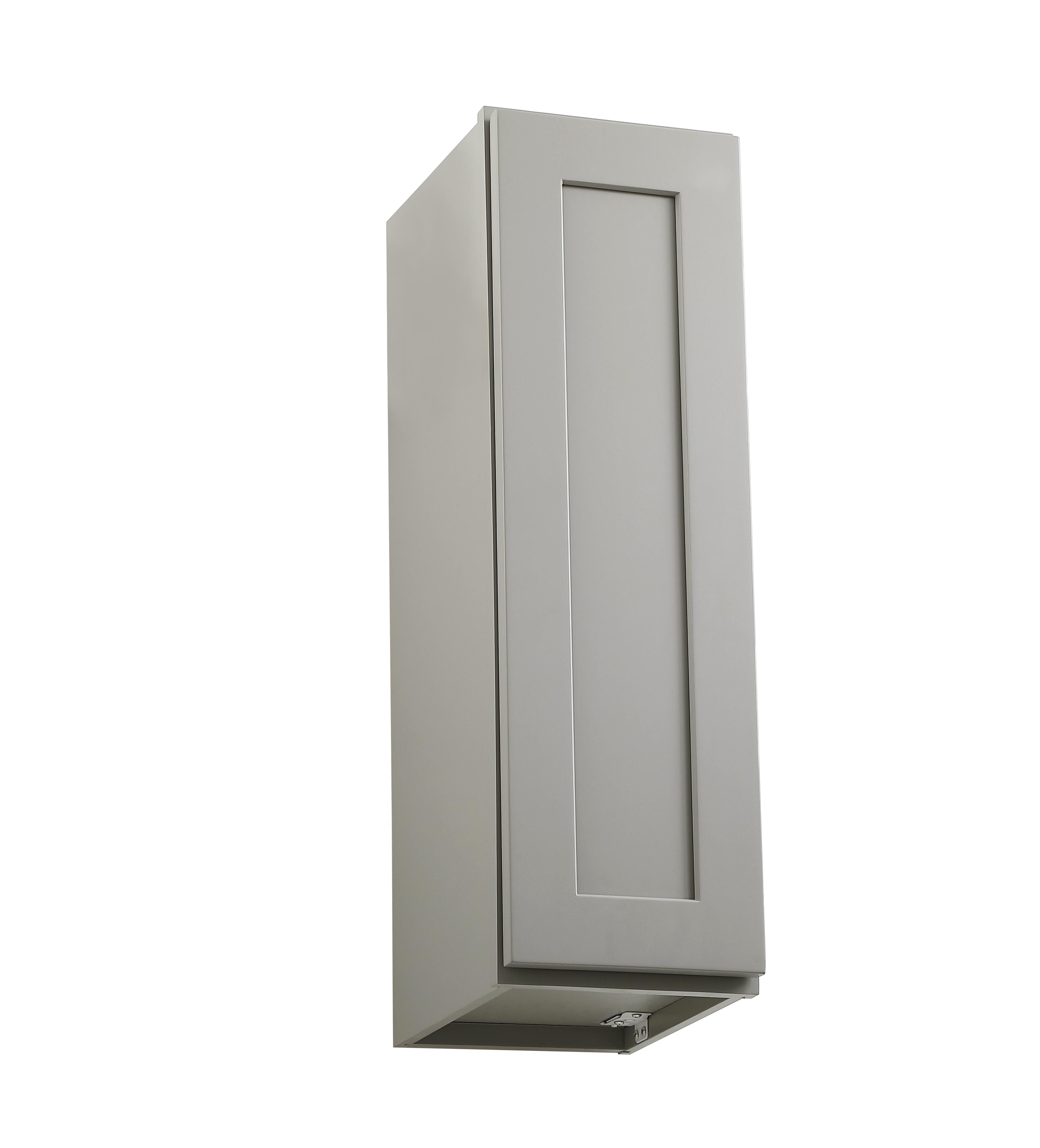 Installation Manual
Specification Sheet
Dimensions
Length: 9"
Width: 12"
Height: 30"
Specifications
Assembly Required: Yes
Distressed Finish: No
Finish (Color): Grey
Rubberwood and Plywood
Product Shape: Rectangle
Product Type: Kitchen Wall Cabinet
Product Warranty: 1 year limited
Weight: 17.5
Wire Included: No
Wood Type: Rubberwood
Shipment type: Small Parcel
Drawers
Drawers Included: No
Shelves
Number of Shelves: 2 - alternate view