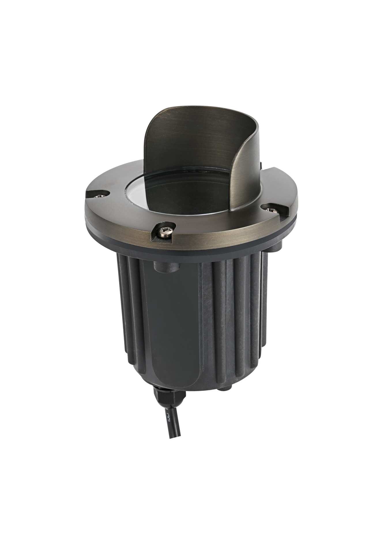 Dimensions
Length: 5"
Width: 5"
Height: 7"
Wire Length: 39"
Specifications
Bulb Included: No
Dry/Wet/Damp: Wet
ETL: No
Finish (Color): Dark Bronze
Fixture Material: Die-Casting Brass, and Glass
Housing Material: Die-Casting Brass
Lens: Clear Flat Glass
Max/Nominal Watt: 7W
Number of Lights: 1
Product Shape: Round
Product Type: Landscape Well Light
Product Warranty: 10 years limited
Socket Type: MR16
UL & ULC Standard: No
Voltage: 12V
2
Wire Included: Yes
Shipment type: Small Parcel - alternate view
